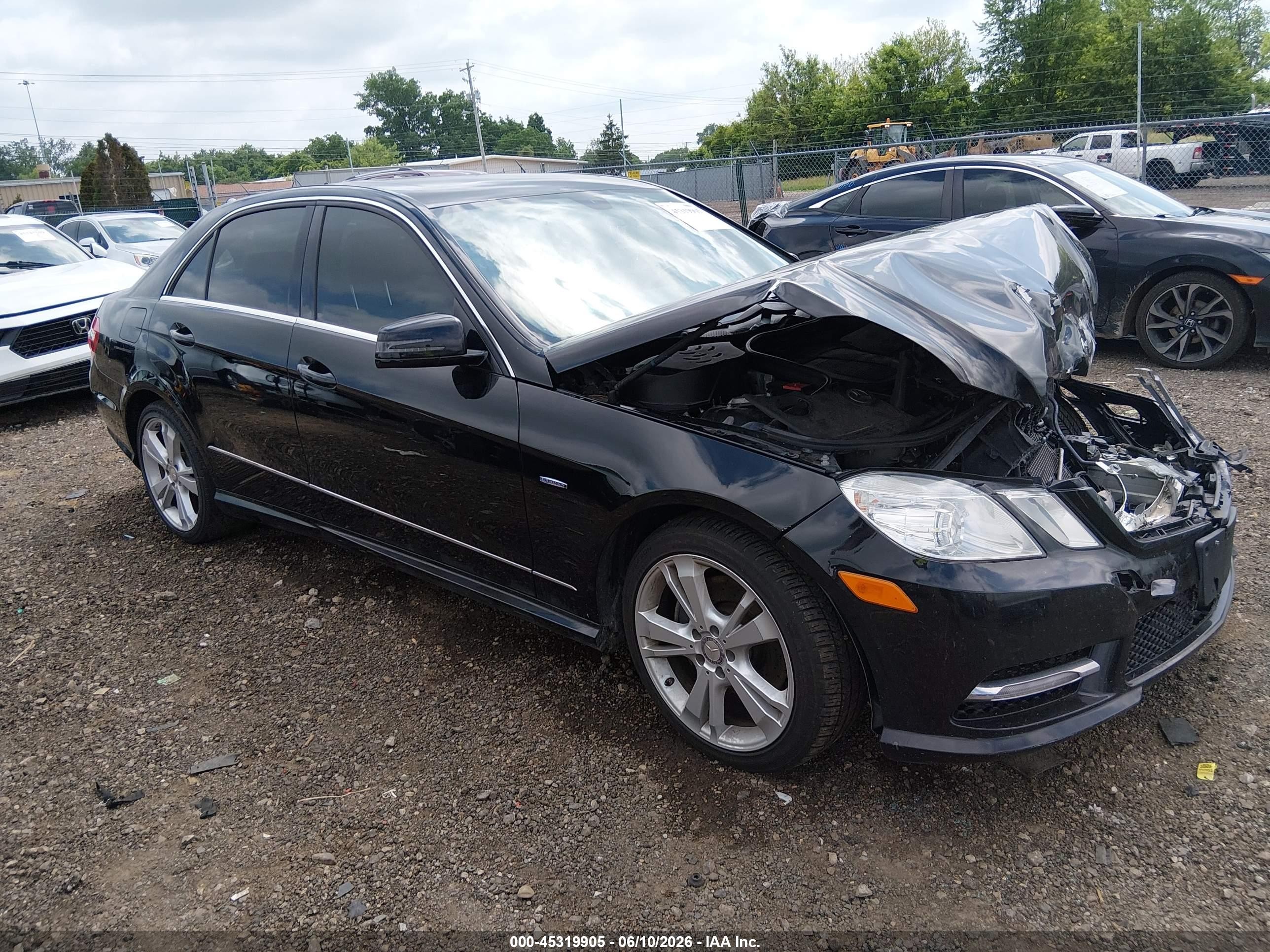 2012 Mercedes-benz E 350   Черный vin: WDDHF5KB4CA646255