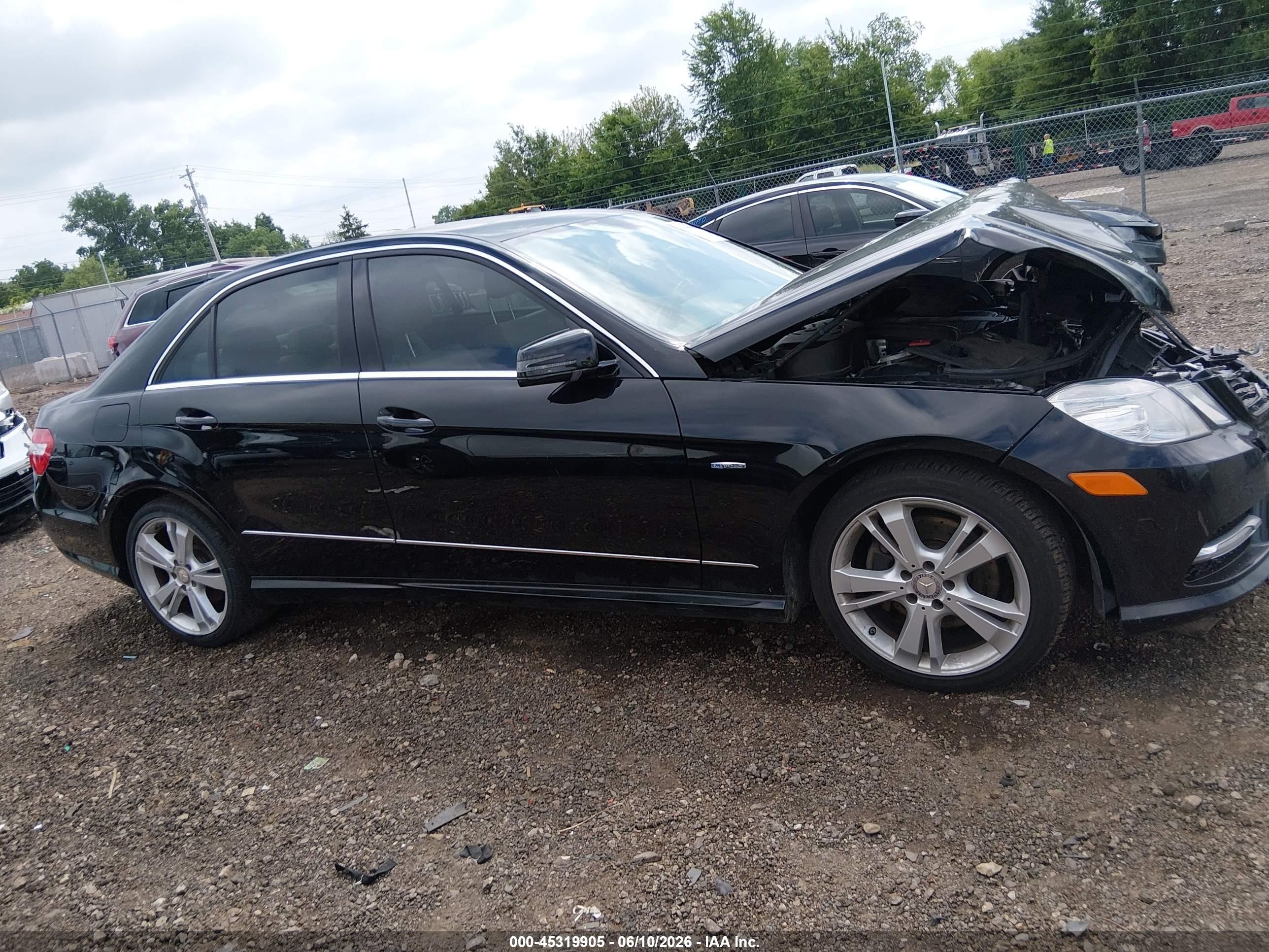 2012 Mercedes-benz E 350   Черный vin: WDDHF5KB4CA646255
