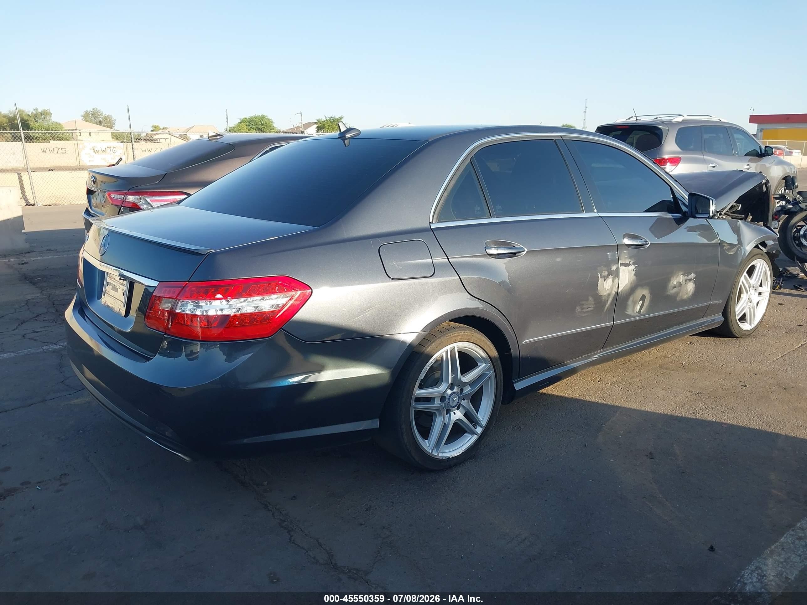 2013 Mercedes-benz E 350   Gray vin: WDDHF5KB4DA668788