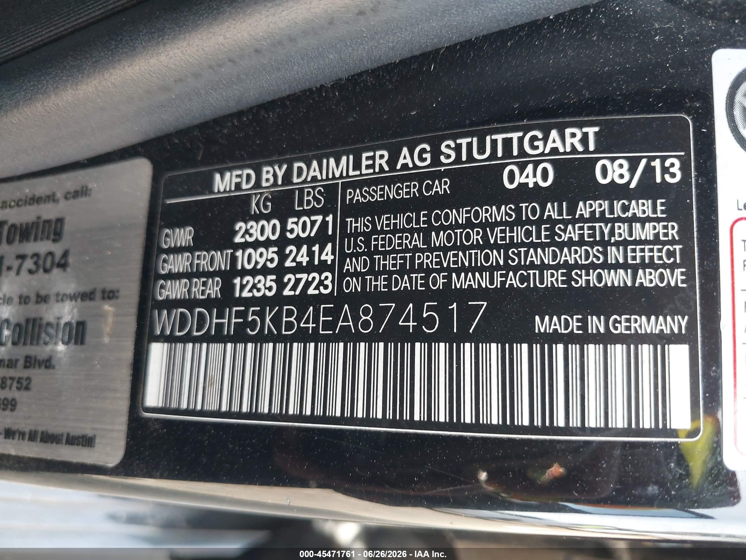 2014 Mercedes-benz E 350   Black vin: WDDHF5KB4EA874517