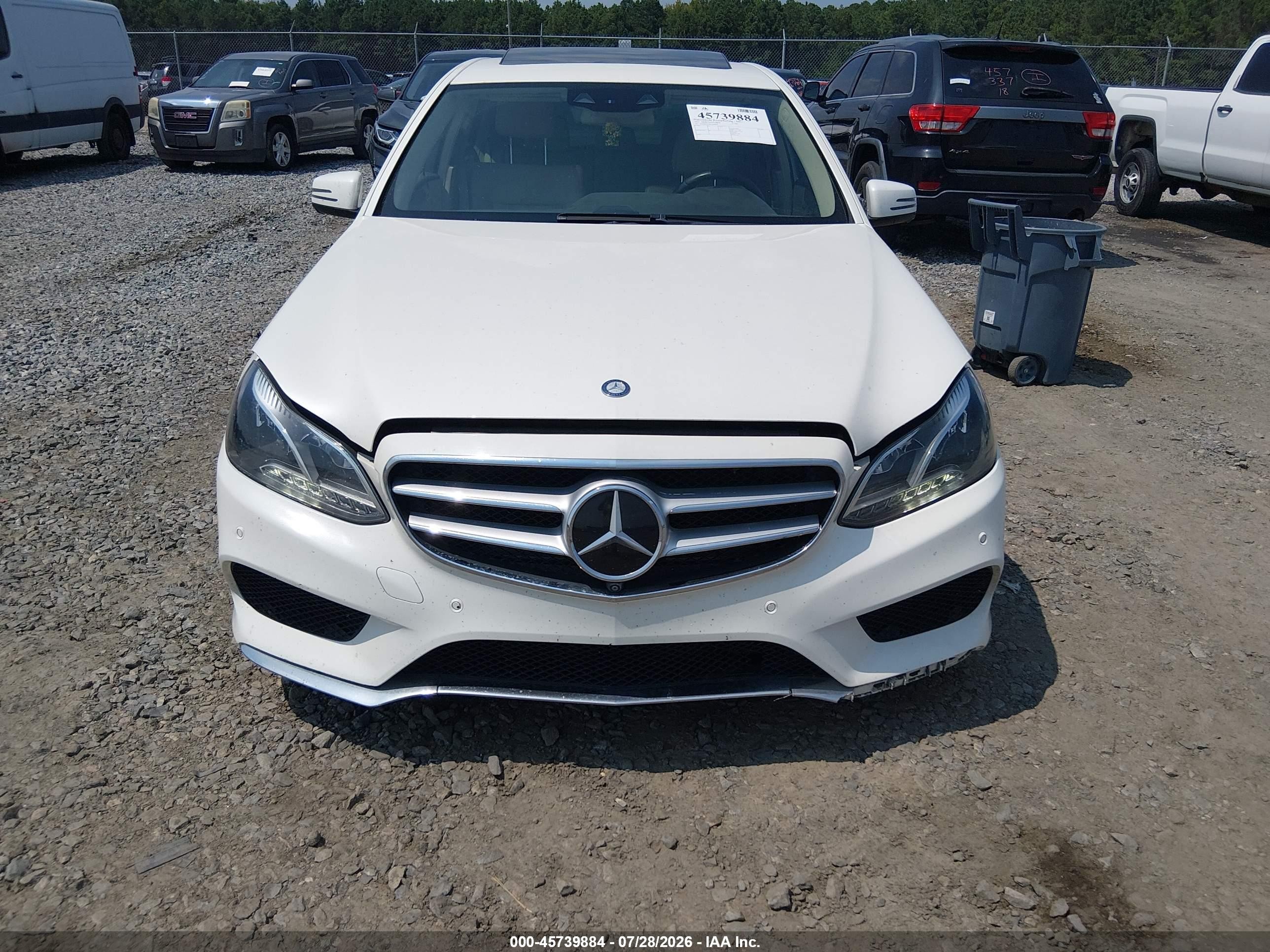 2014 Mercedes-benz E 350 White vin: WDDHF5KB4EA888935