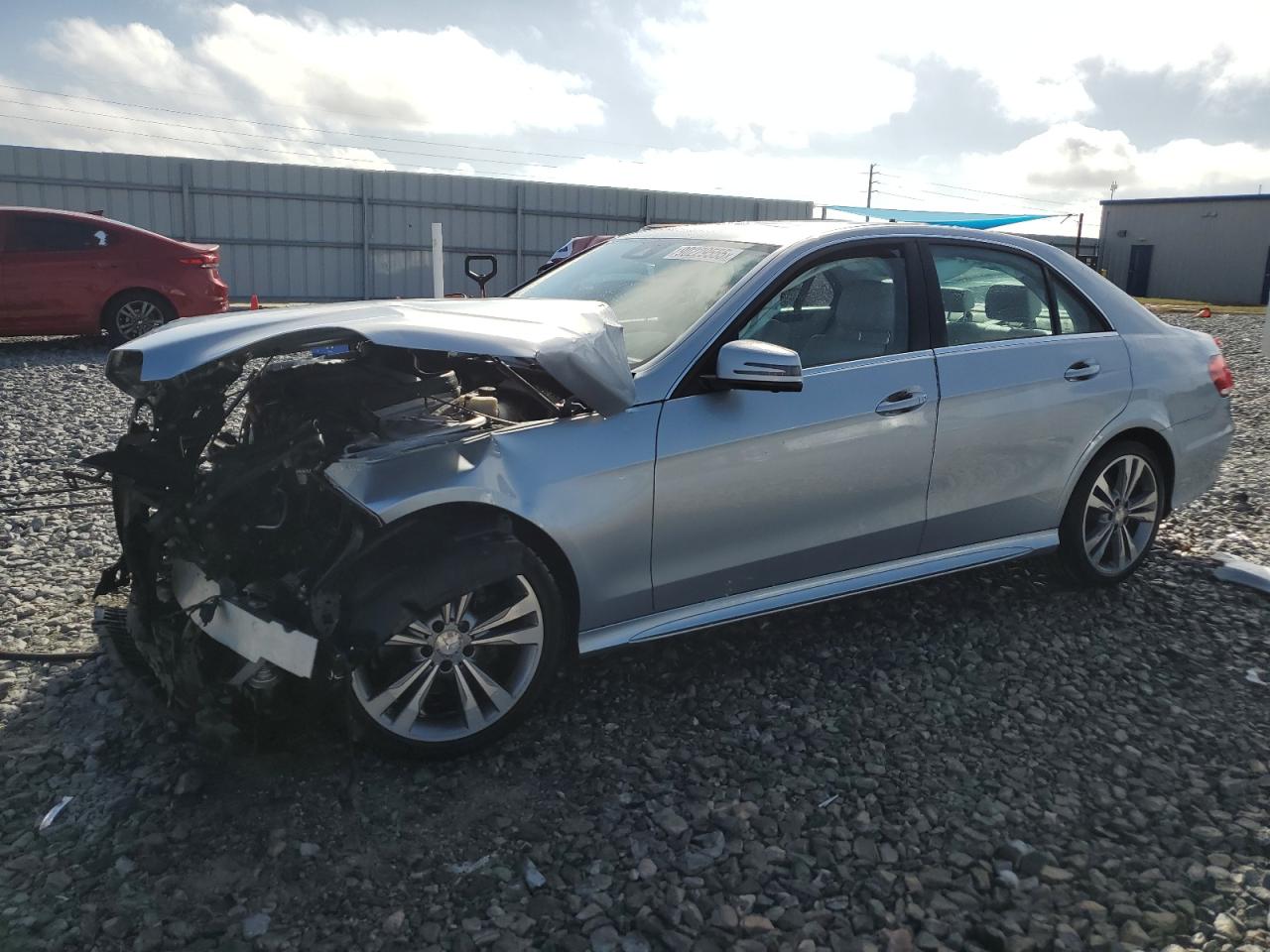 2014 Mercedes-benz E 350 Silver vin: WDDHF5KB4EB054741