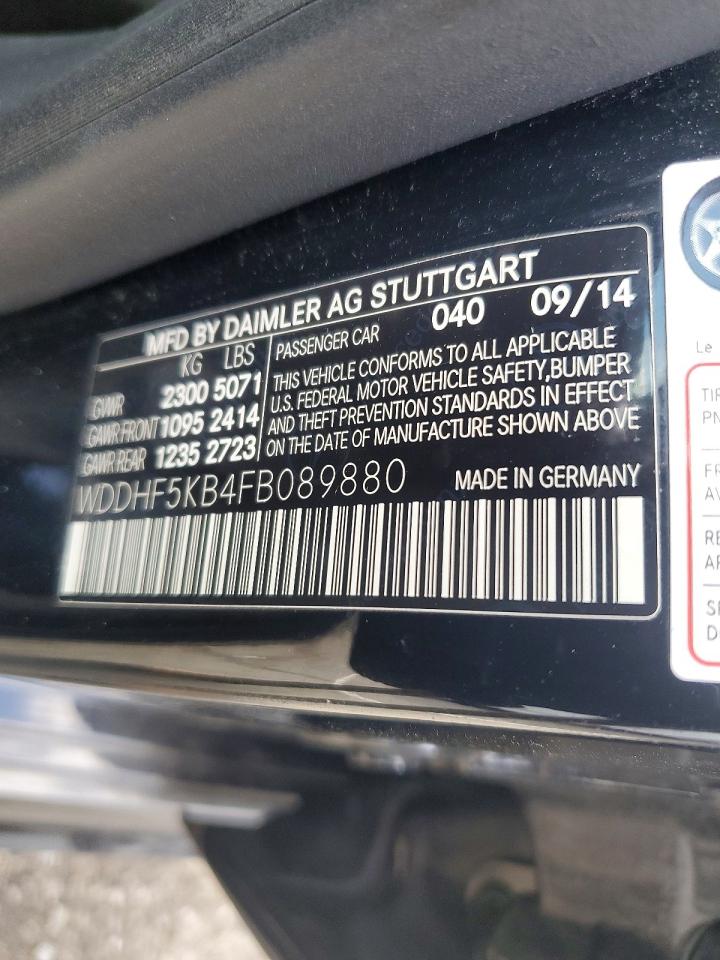 2015 Mercedes-benz E 350 Black vin: WDDHF5KB4FB089880