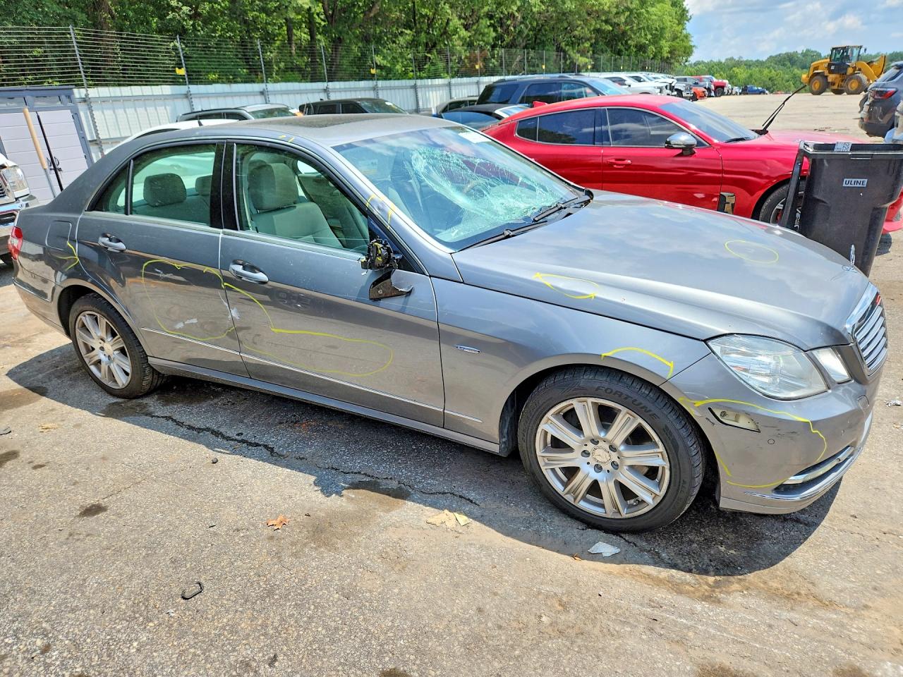 2012 Mercedes-benz E 350 Silver vin: WDDHF5KB5CA534595