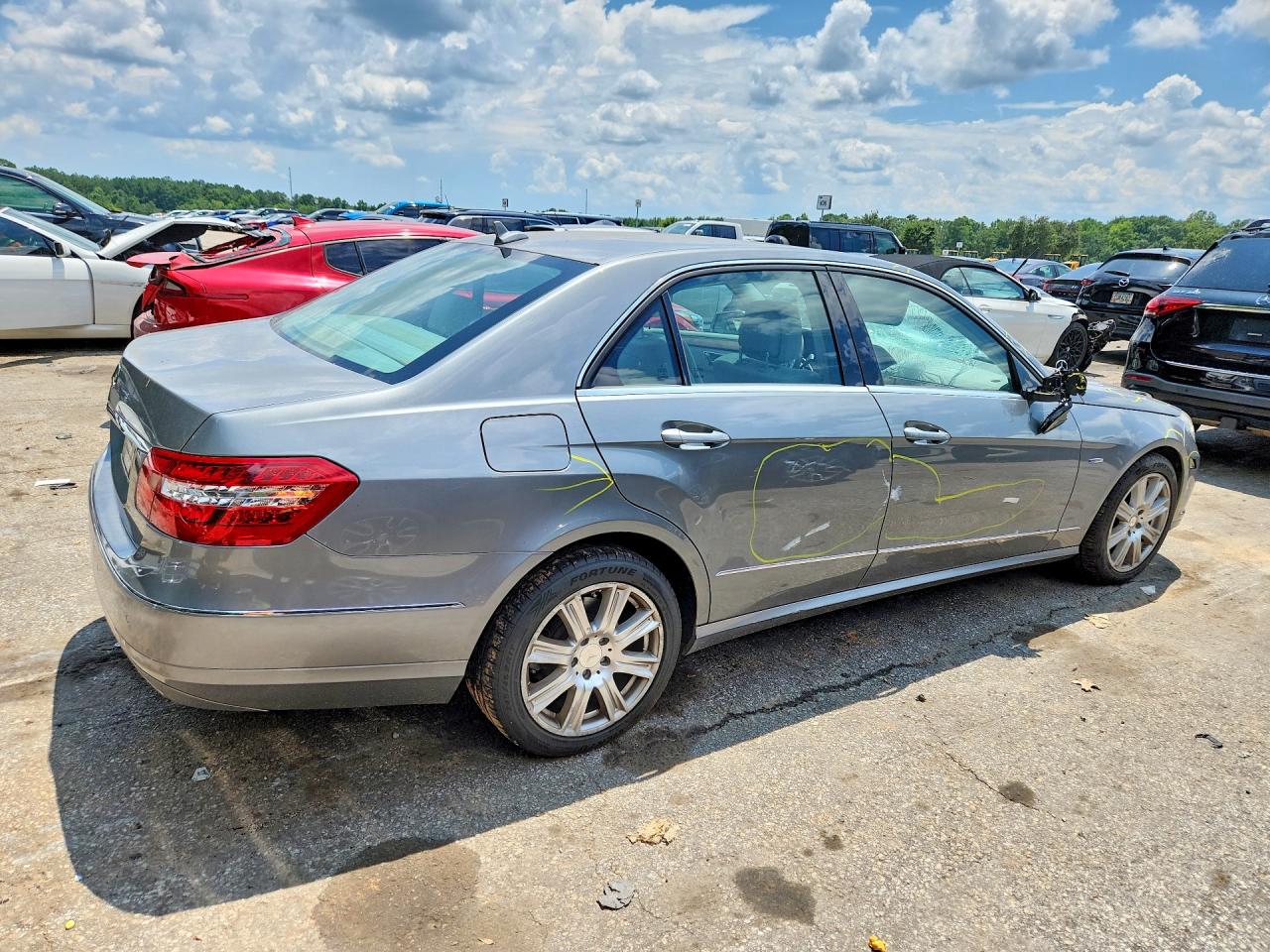 2012 Mercedes-benz E 350 Silver vin: WDDHF5KB5CA534595