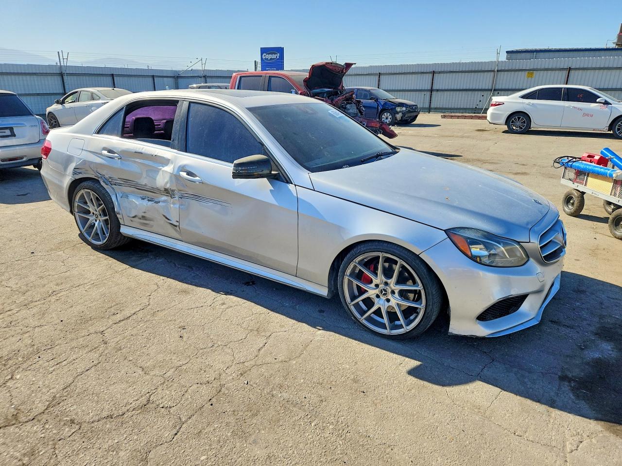 2014 Mercedes-benz E 350 Silver vin: WDDHF5KB5EA796829