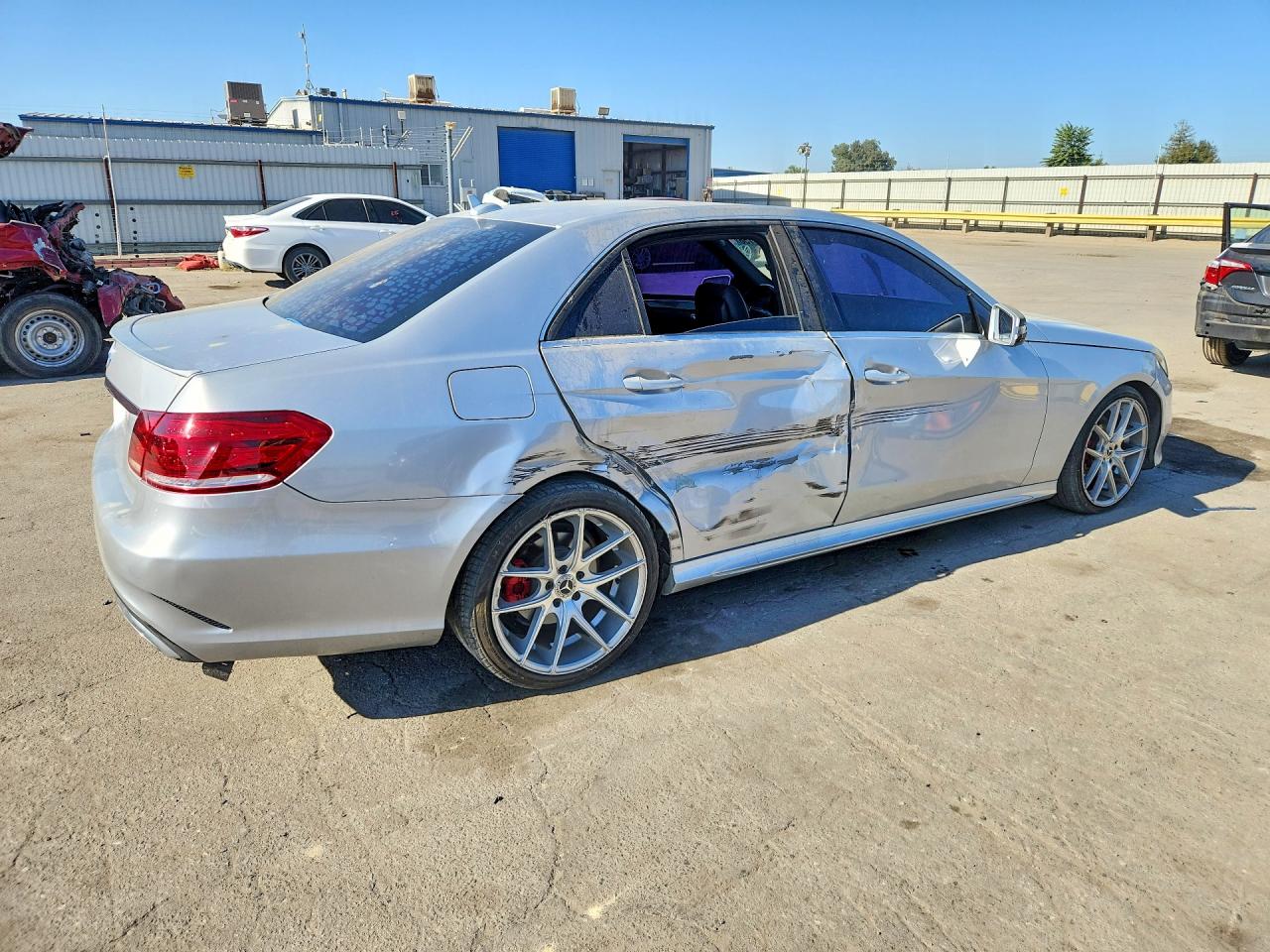 2014 Mercedes-benz E 350 Silver vin: WDDHF5KB5EA796829