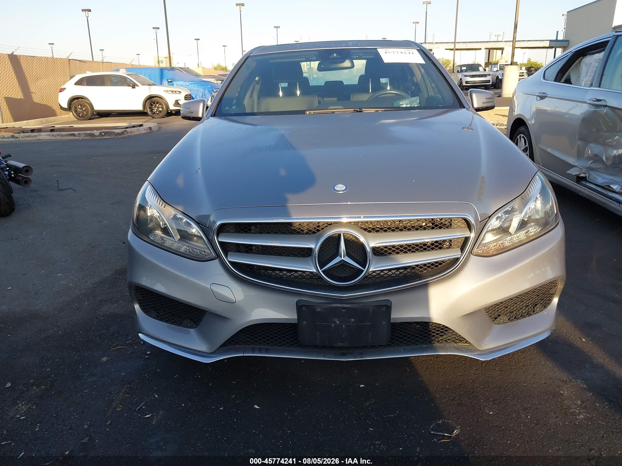 2014 Mercedes-benz E 350   Silver vin: WDDHF5KB5EA840537