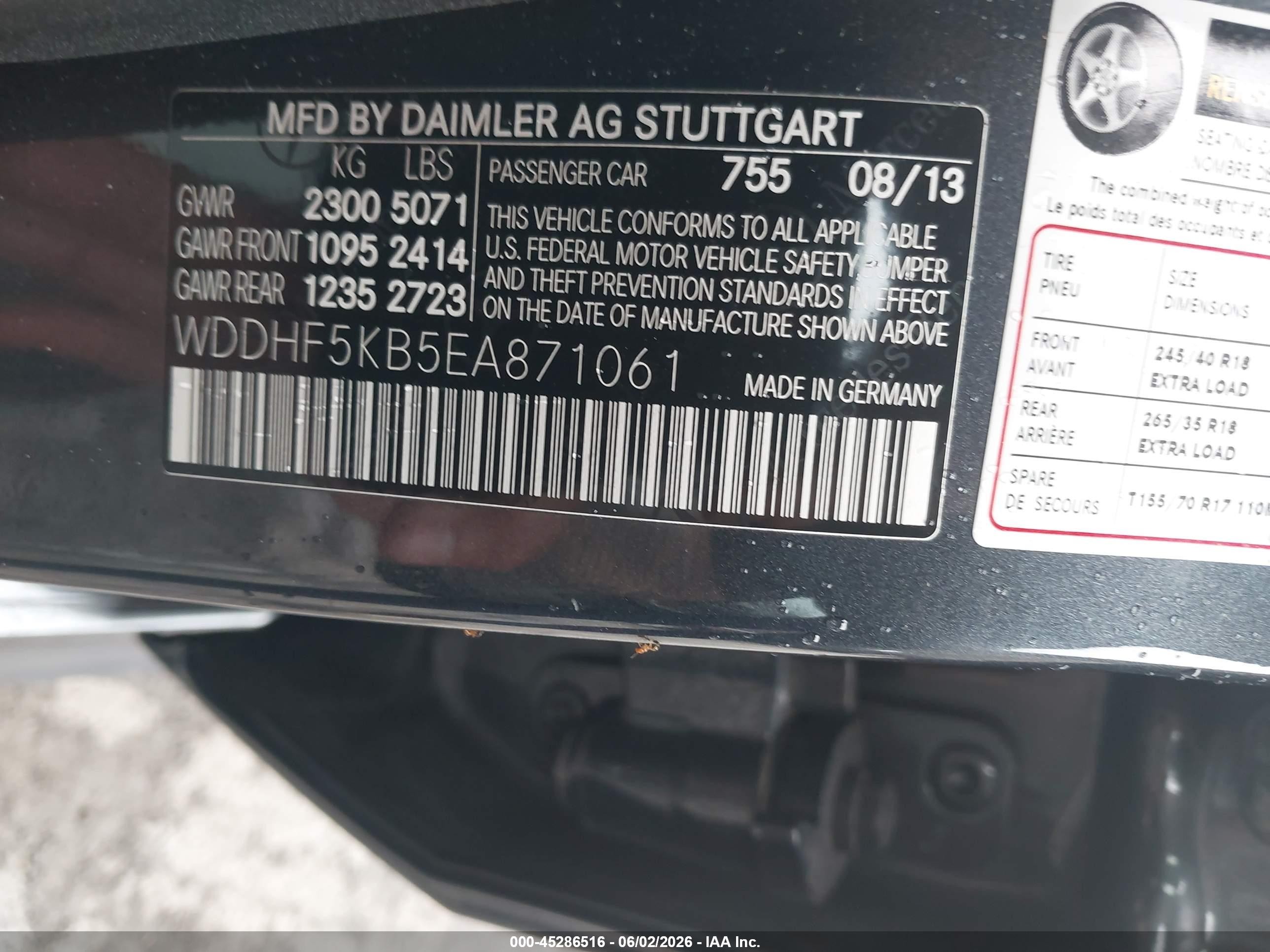2014 Mercedes-benz E 350   Gray vin: WDDHF5KB5EA871061