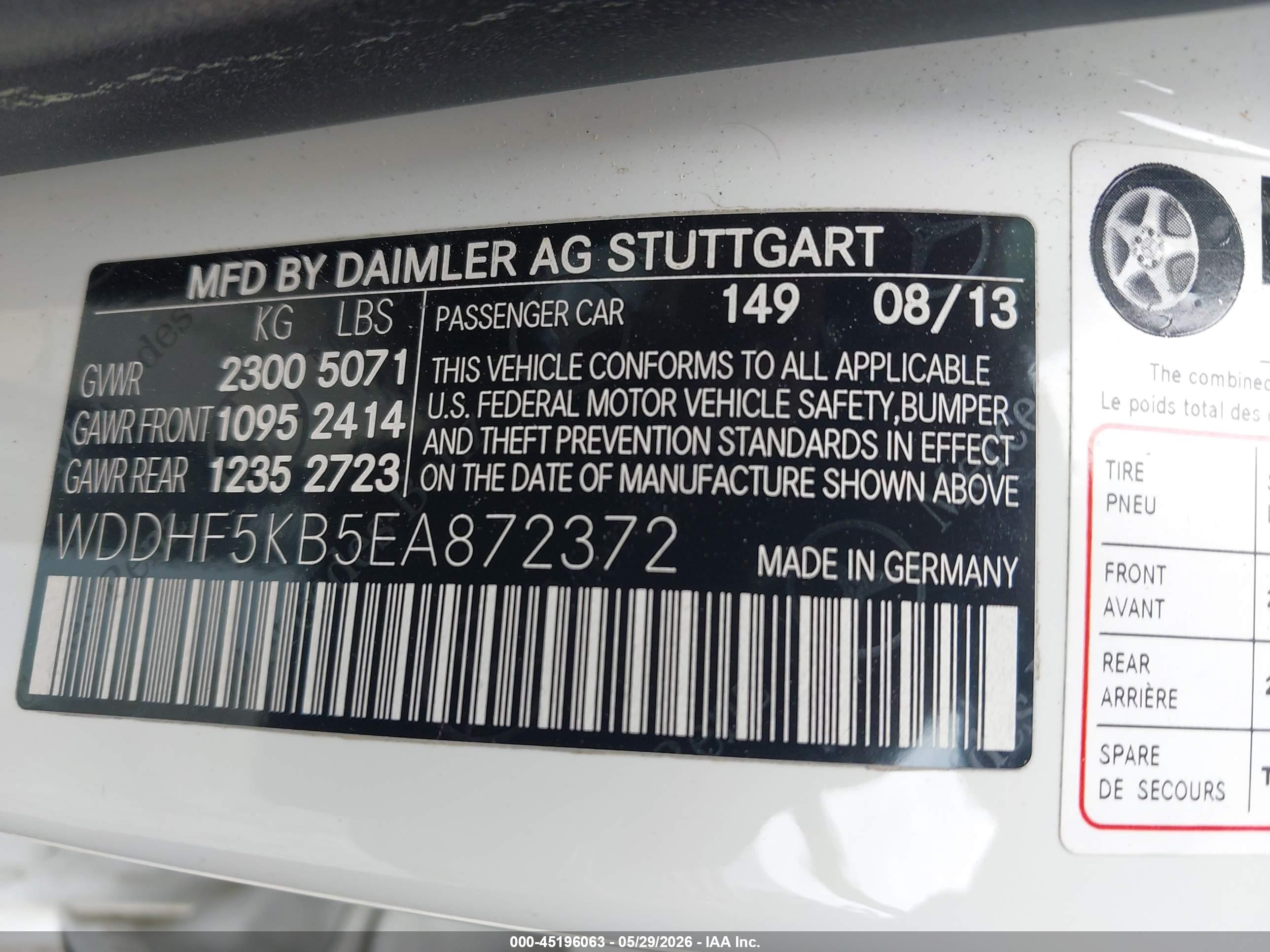 2014 Mercedes-benz E 350   White vin: WDDHF5KB5EA872372