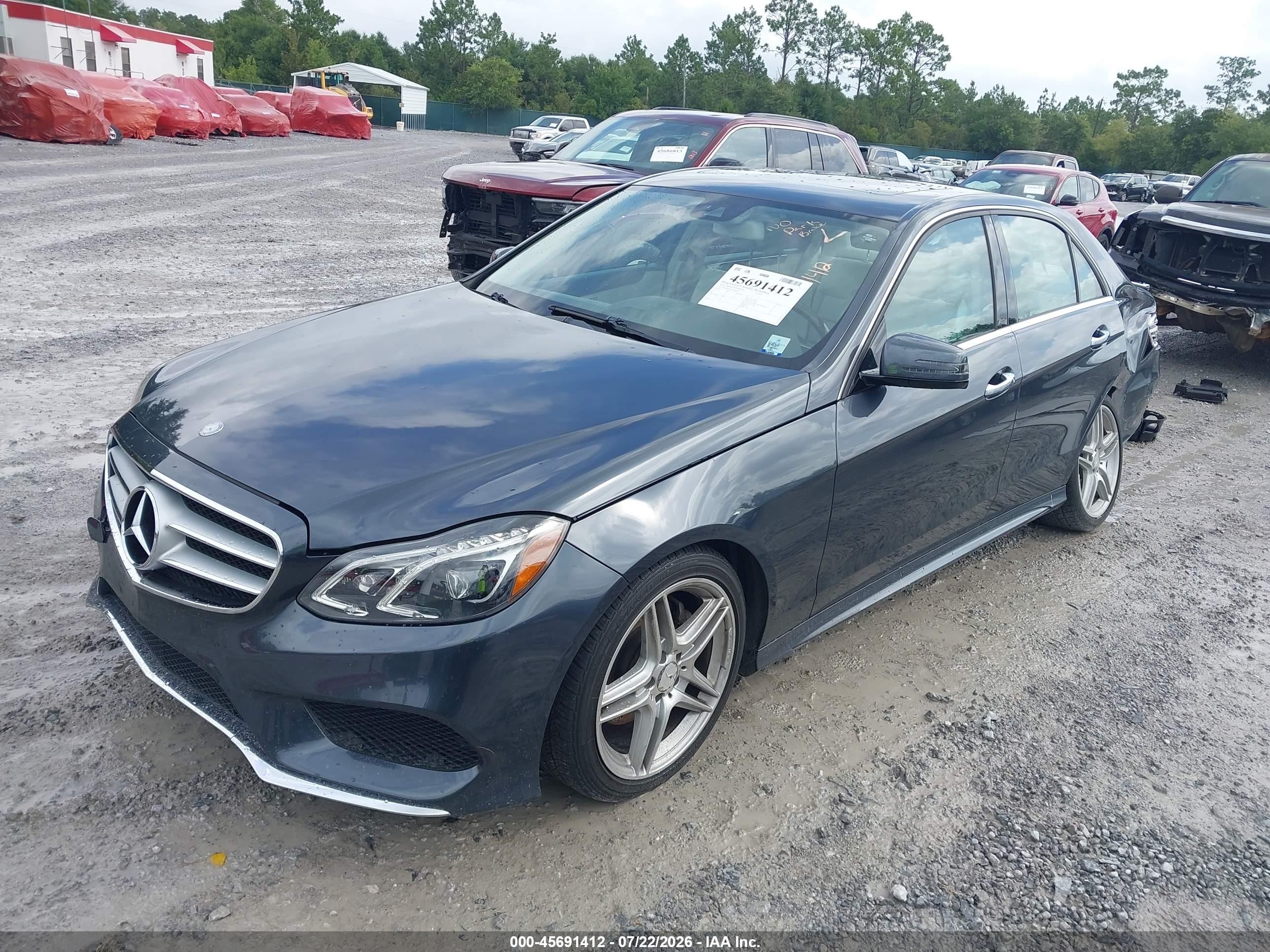 2014 Mercedes-benz E 350   Blue vin: WDDHF5KB5EA885364