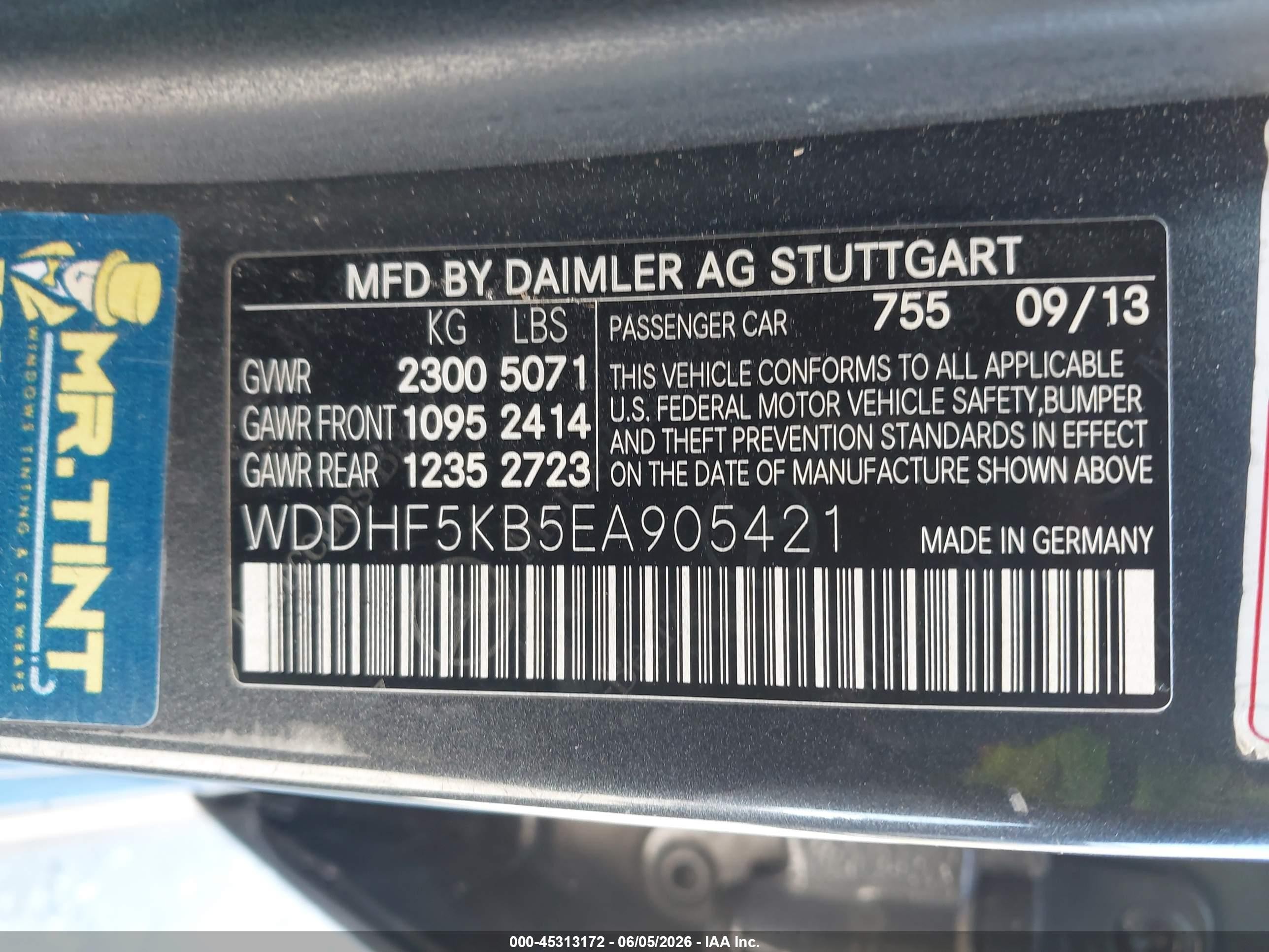 2014 Mercedes-benz E 350   Серый vin: WDDHF5KB5EA905421