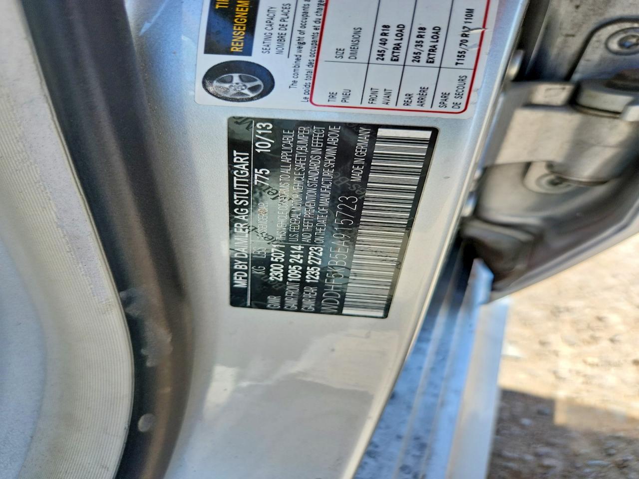2014 Mercedes-benz E 350 Серебряный vin: WDDHF5KB5EA915723