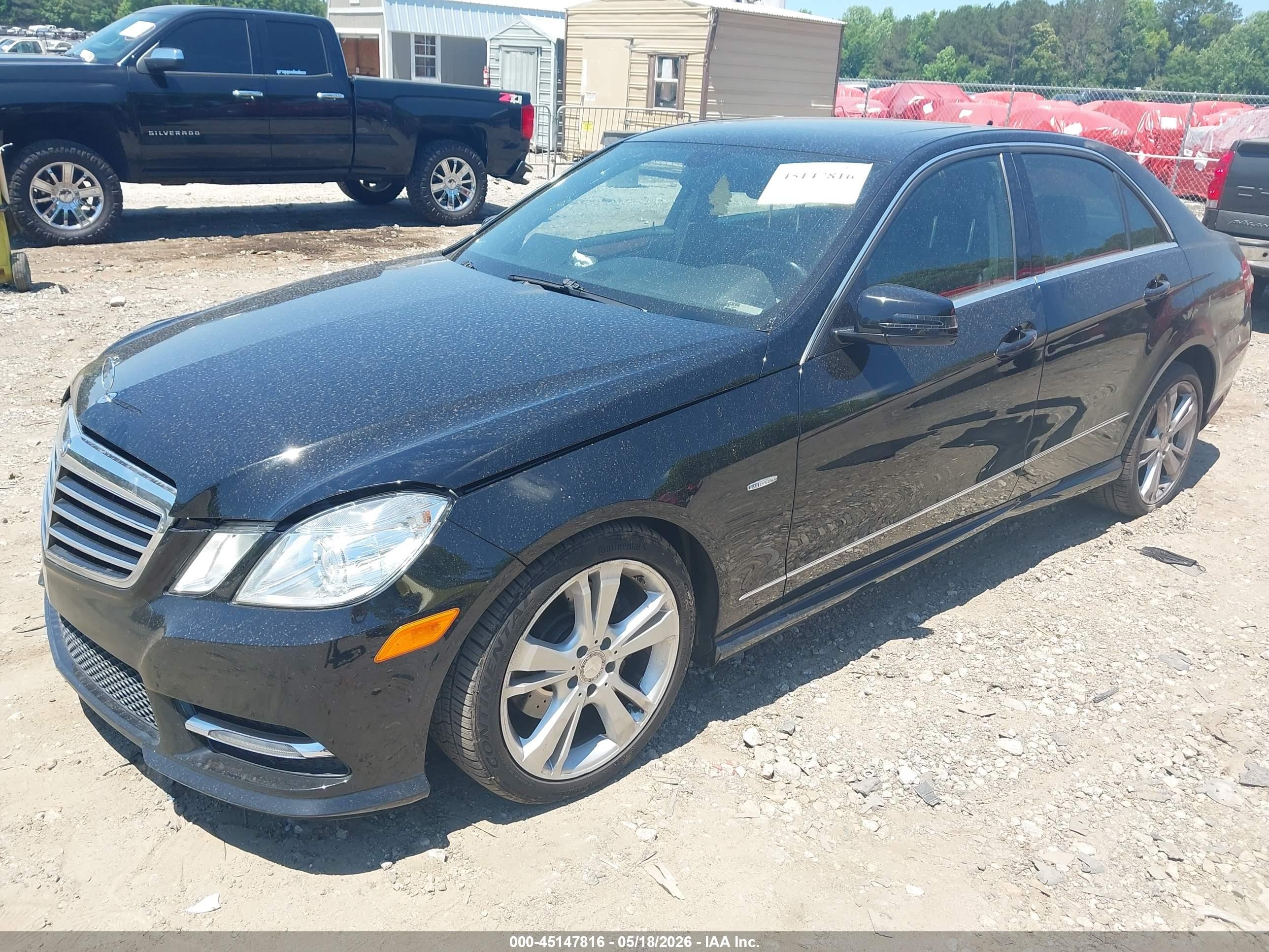 2012 Mercedes-benz E 350   Black vin: WDDHF5KB6CA623155
