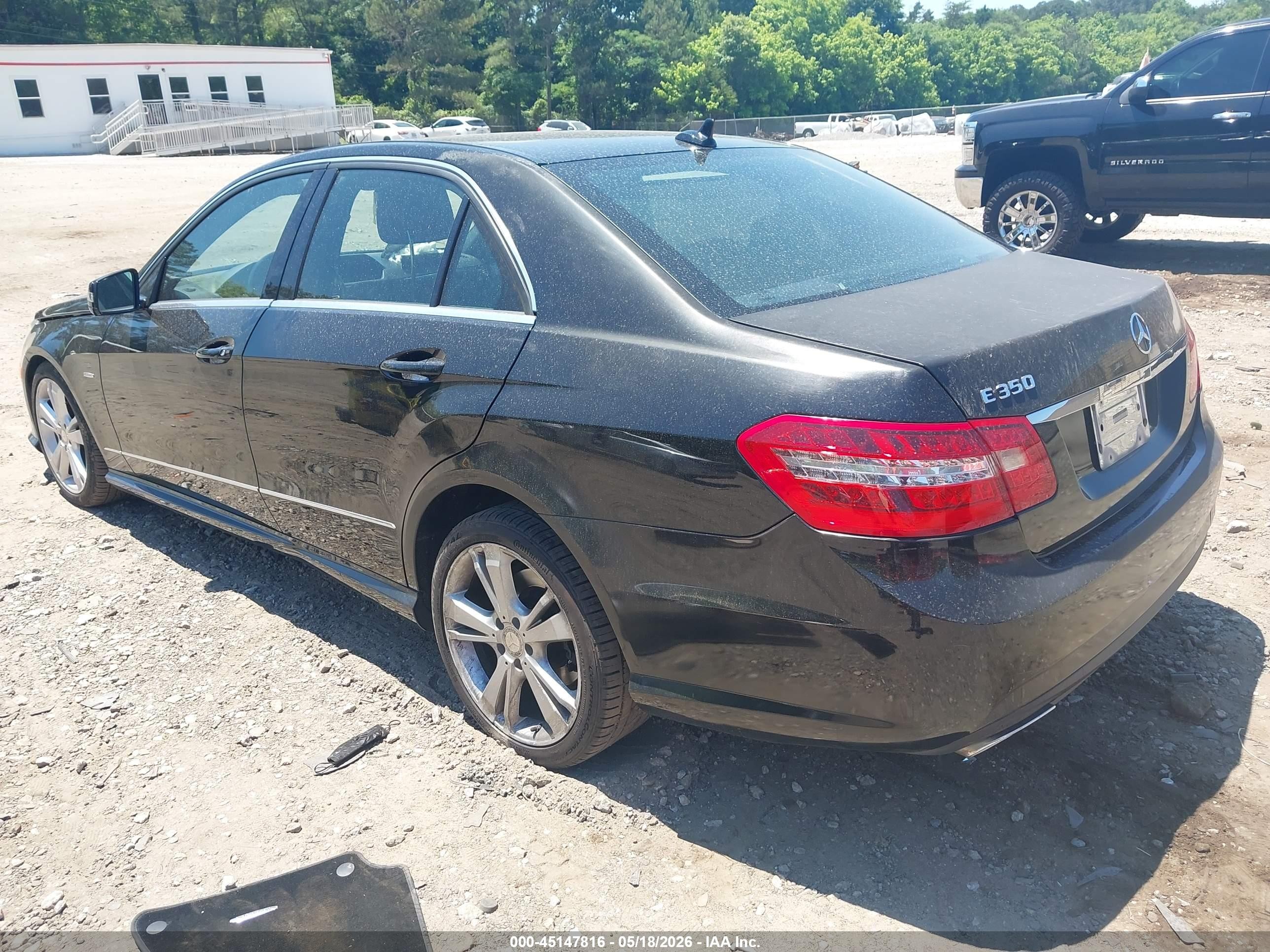 2012 Mercedes-benz E 350   Black vin: WDDHF5KB6CA623155
