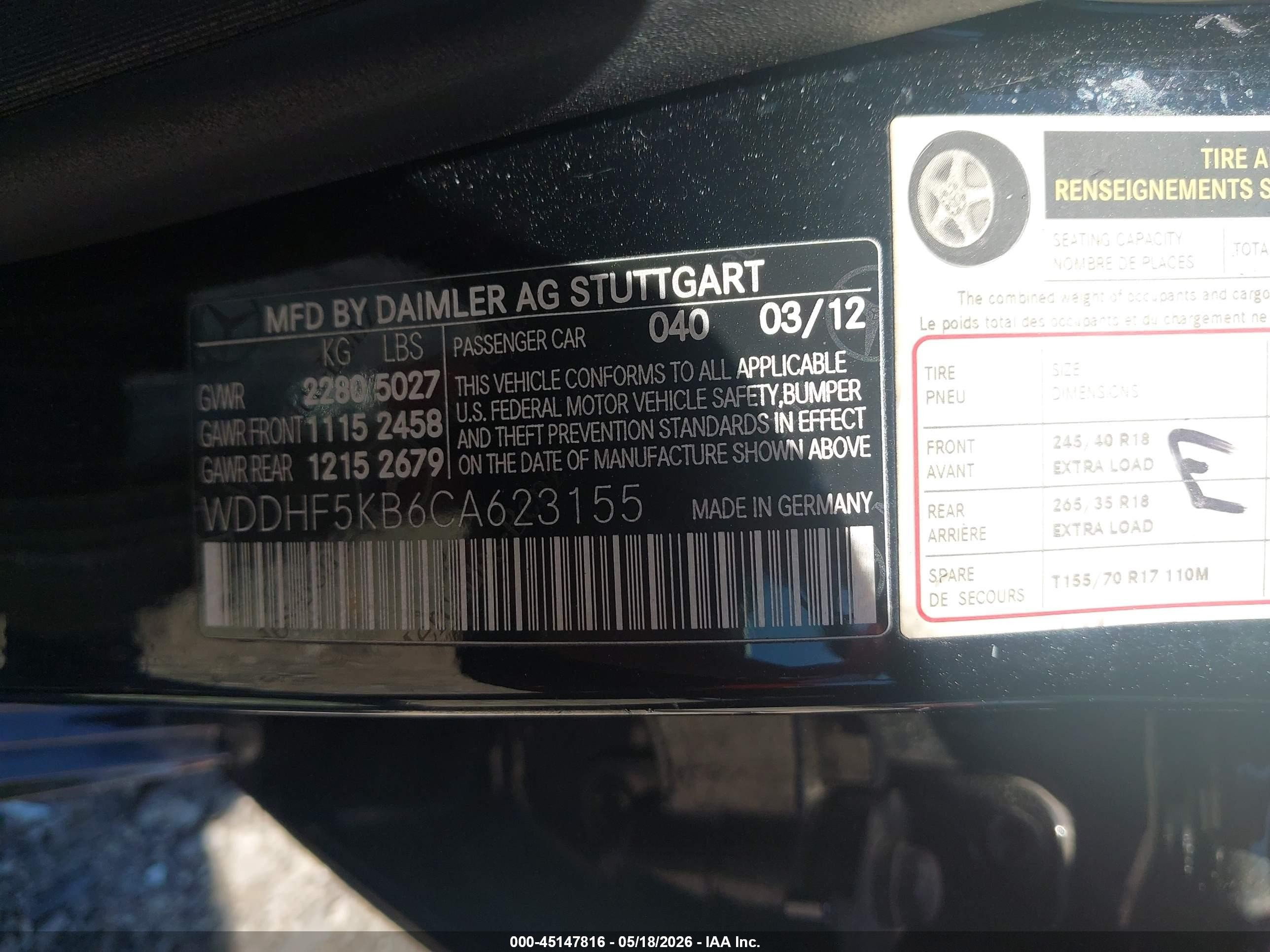 2012 Mercedes-benz E 350   Black vin: WDDHF5KB6CA623155