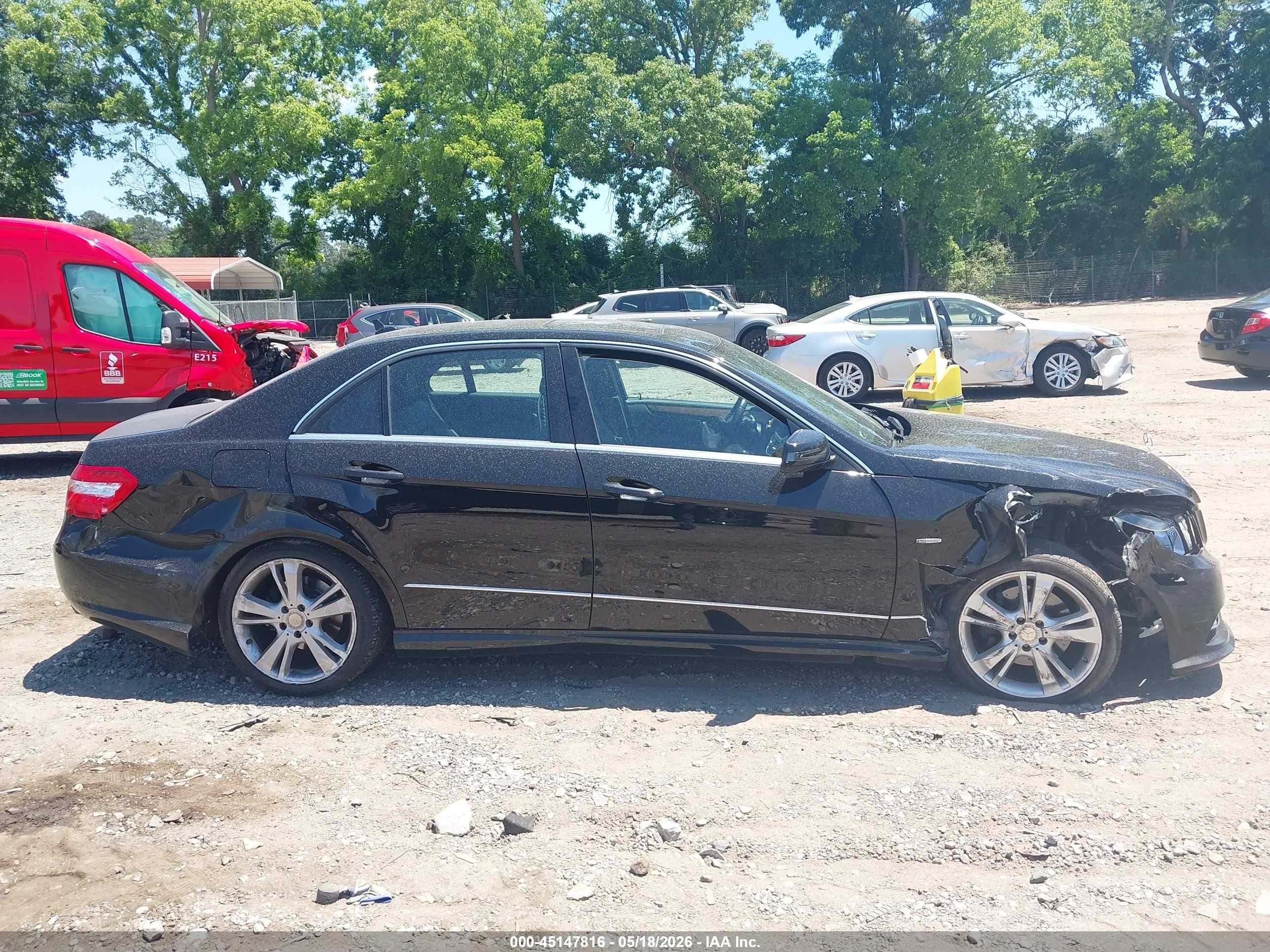 2012 Mercedes-benz E 350   Black vin: WDDHF5KB6CA623155