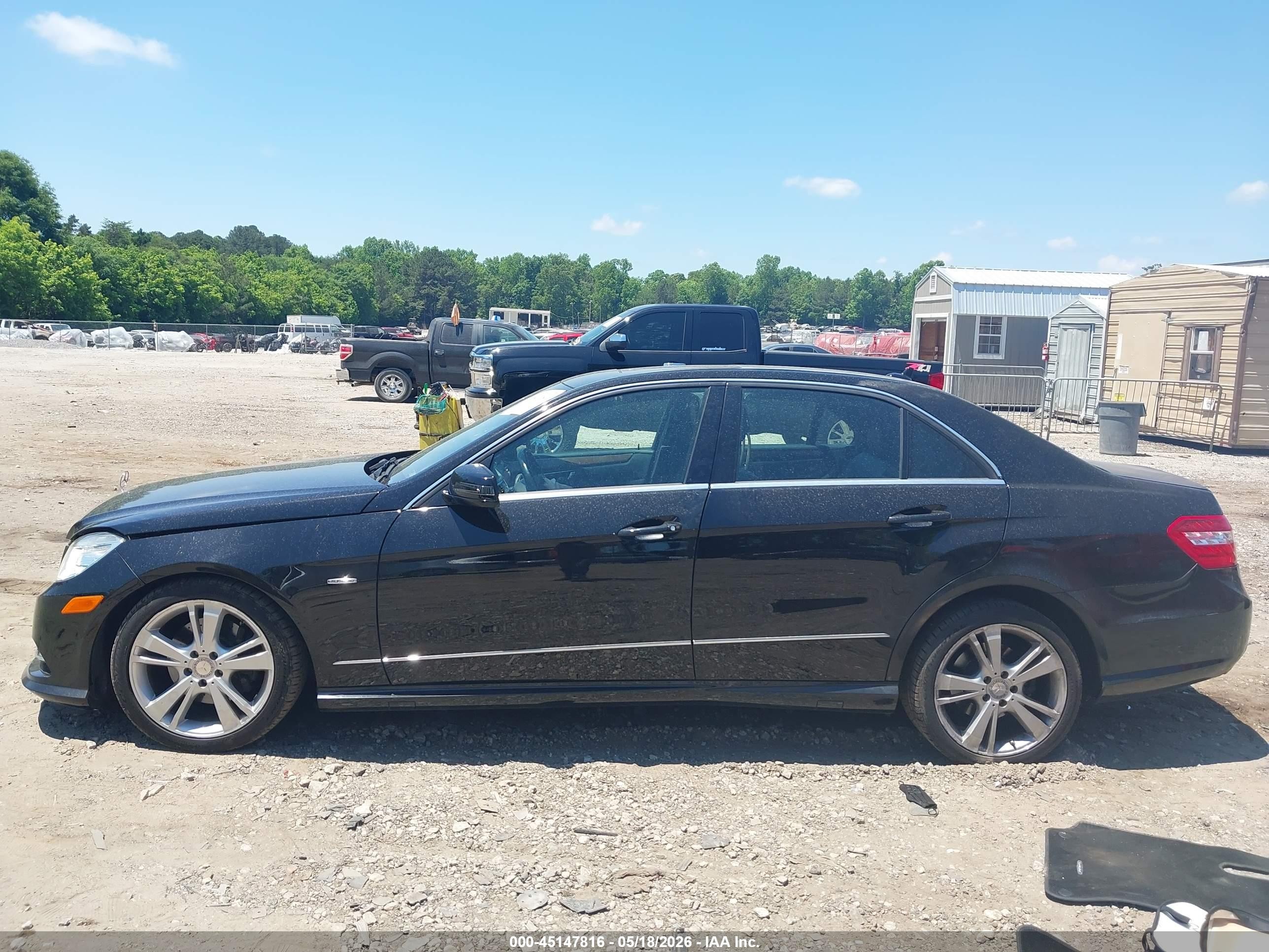 2012 Mercedes-benz E 350   Black vin: WDDHF5KB6CA623155