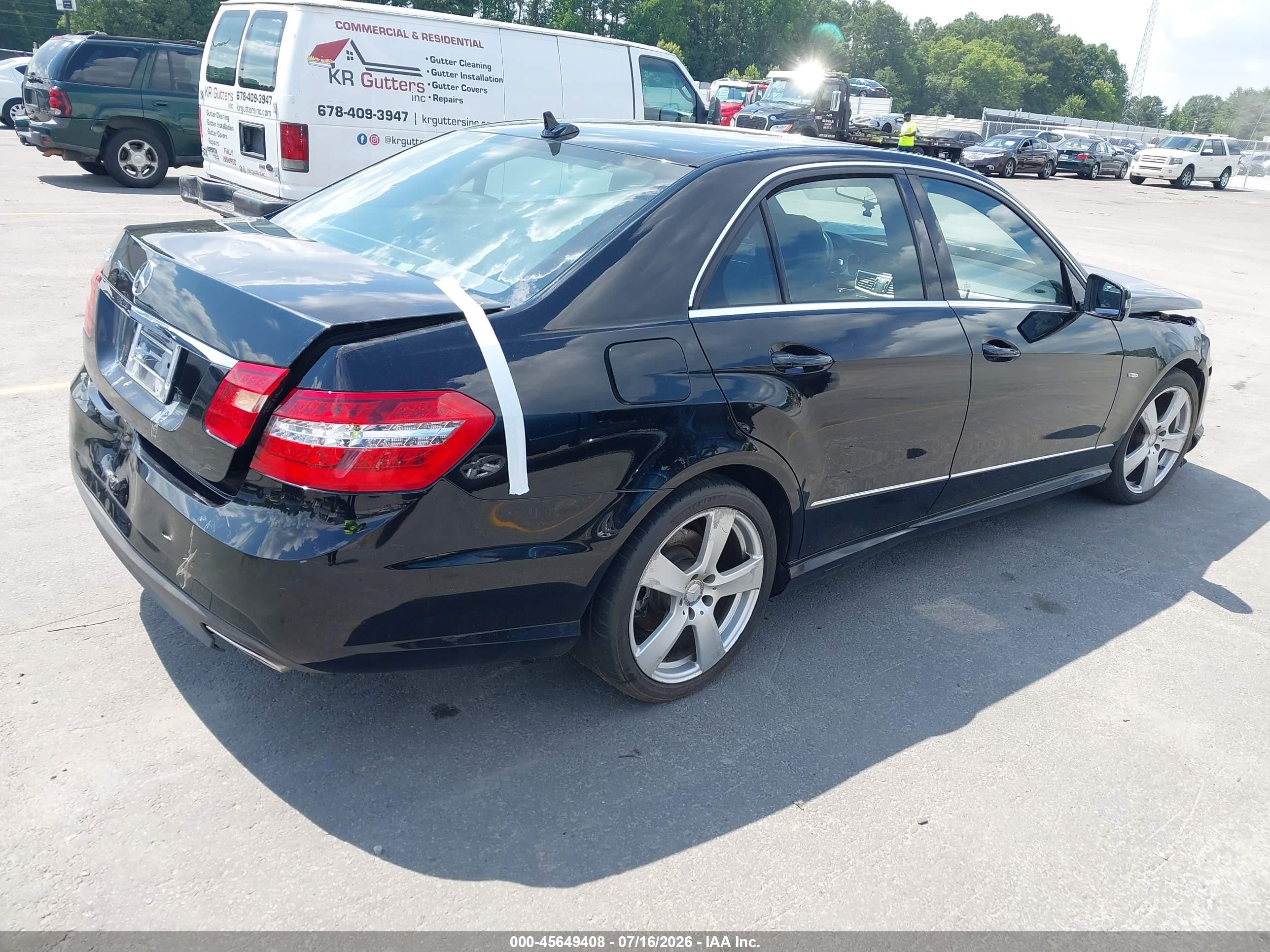 2012 Mercedes-benz E 350   Black vin: WDDHF5KB6CA635757