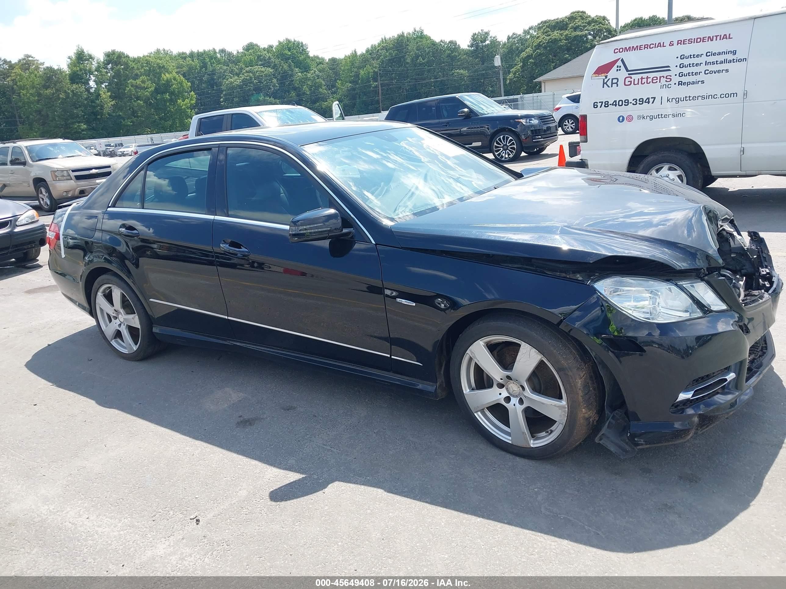 2012 Mercedes-benz E 350   Black vin: WDDHF5KB6CA635757