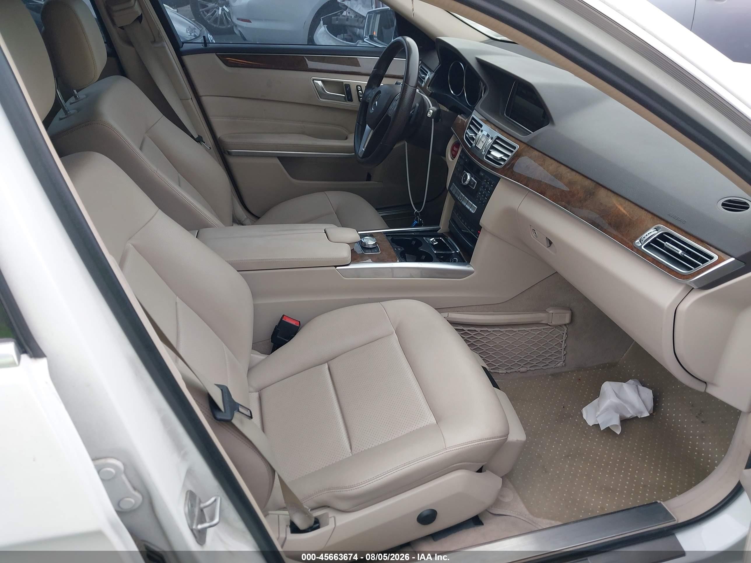 2014 Mercedes-benz E 350 Белый vin: WDDHF5KB6EB033731