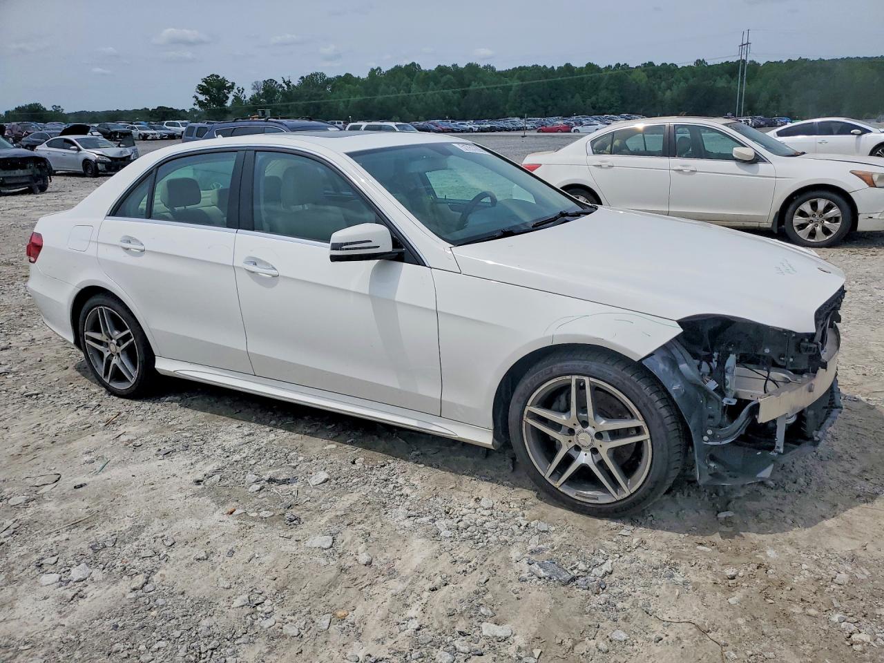 2015 Mercedes-benz E 350 White vin: WDDHF5KB6FB126346
