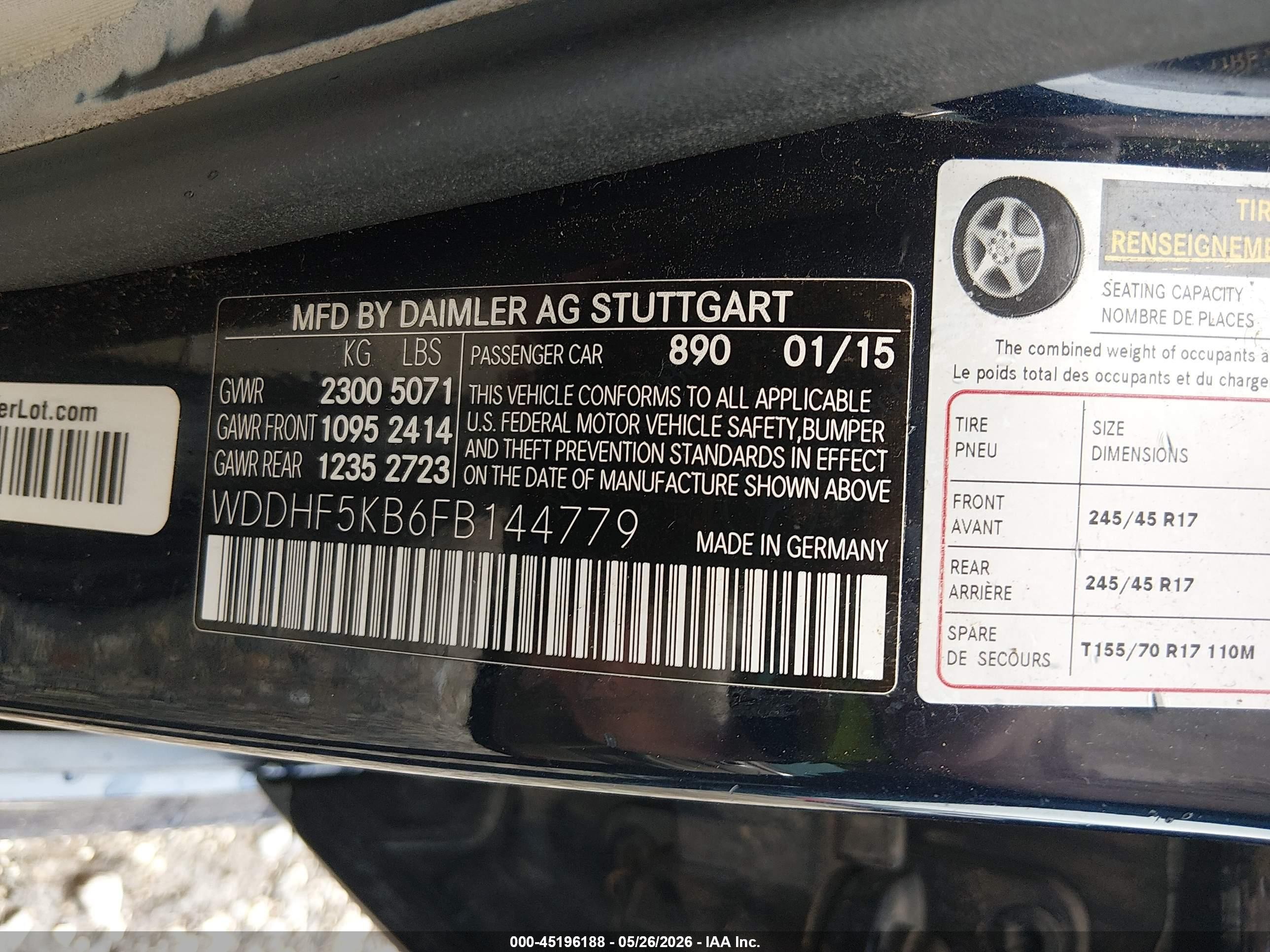 2015 Mercedes-benz E 350   Dark Blue vin: WDDHF5KB6FB144779