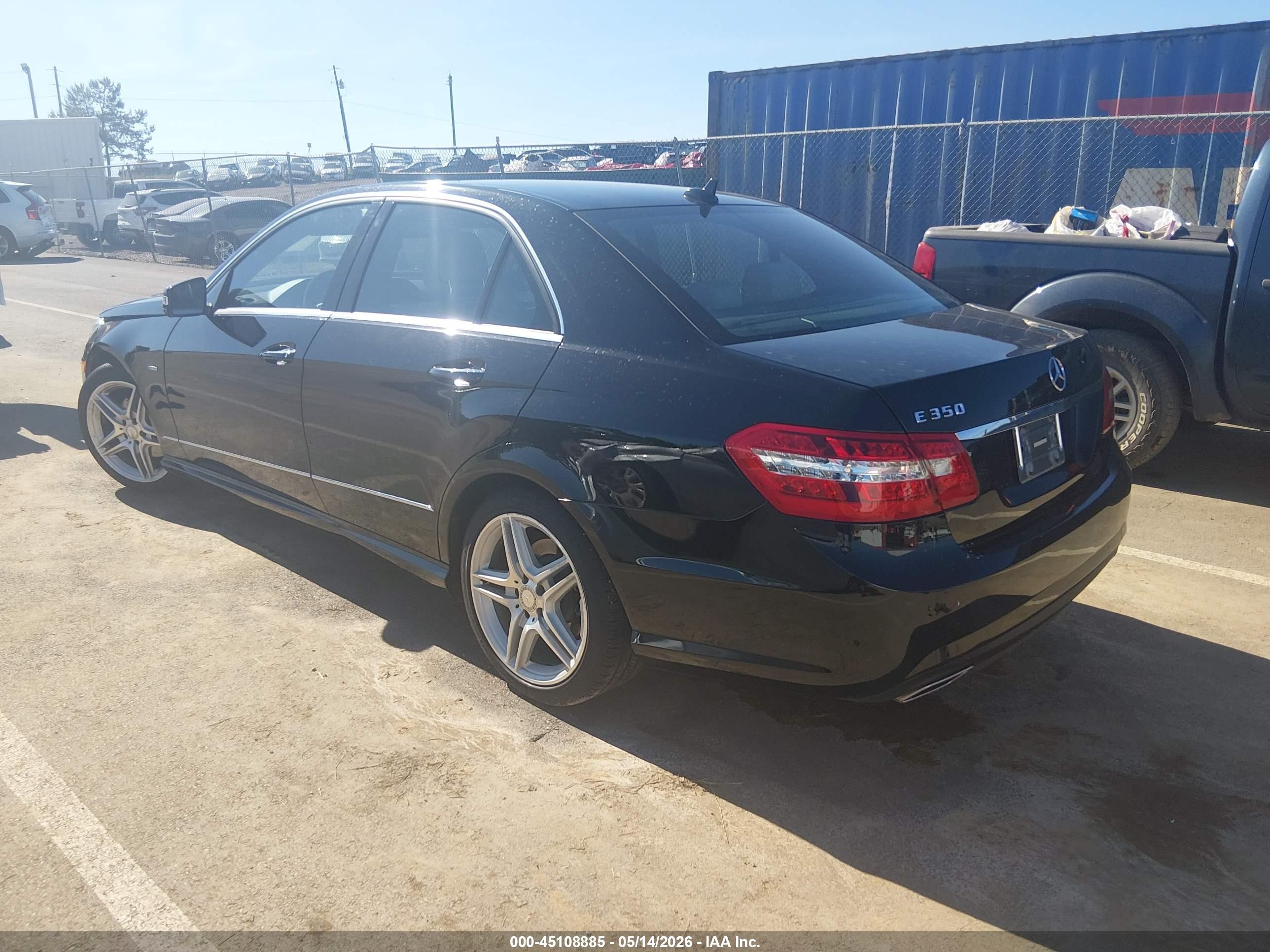2012 Mercedes-benz E 350   Black vin: WDDHF5KB7CA594104