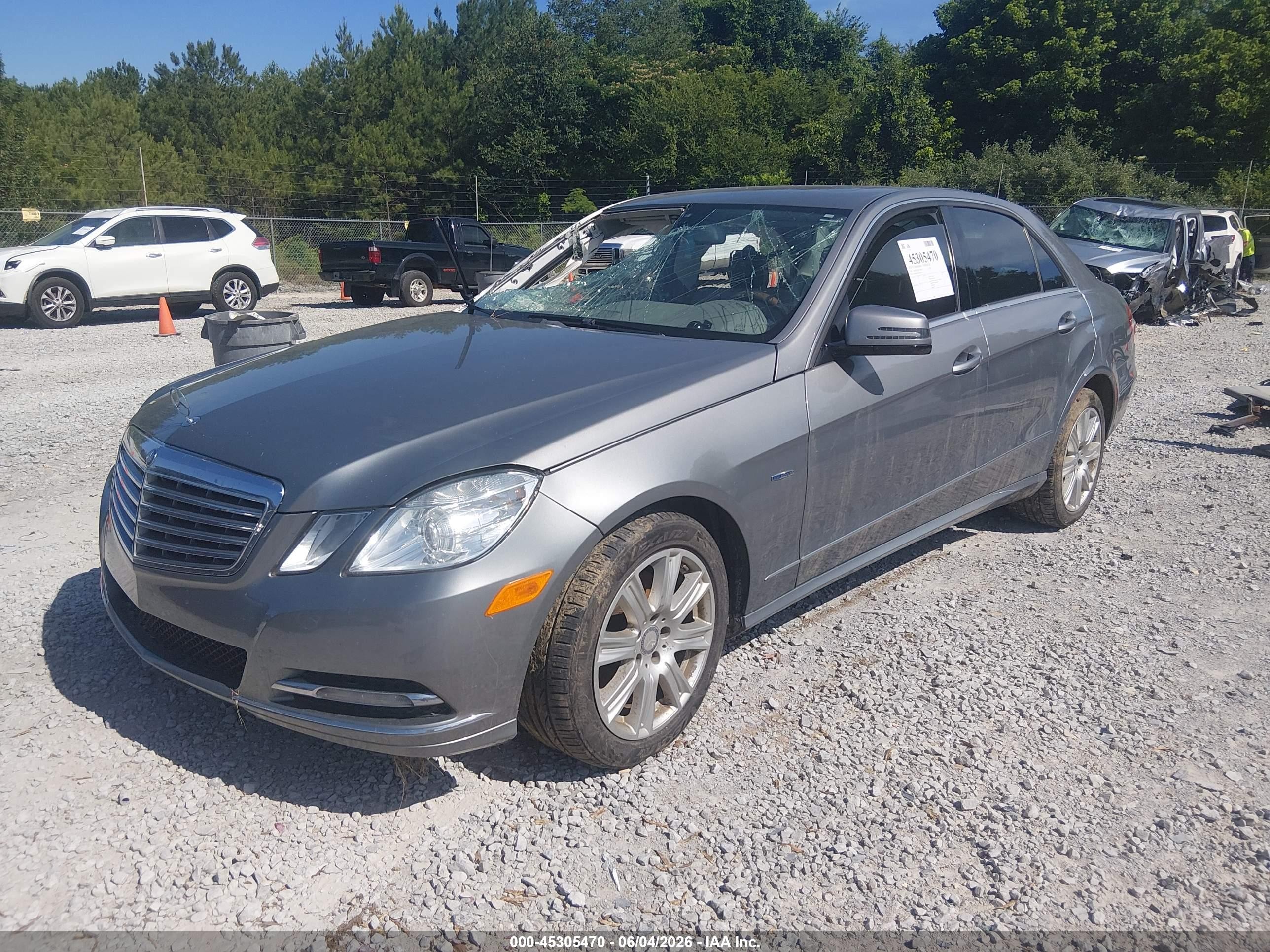 2012 Mercedes-benz E 350   Gray vin: WDDHF5KB7CA594930