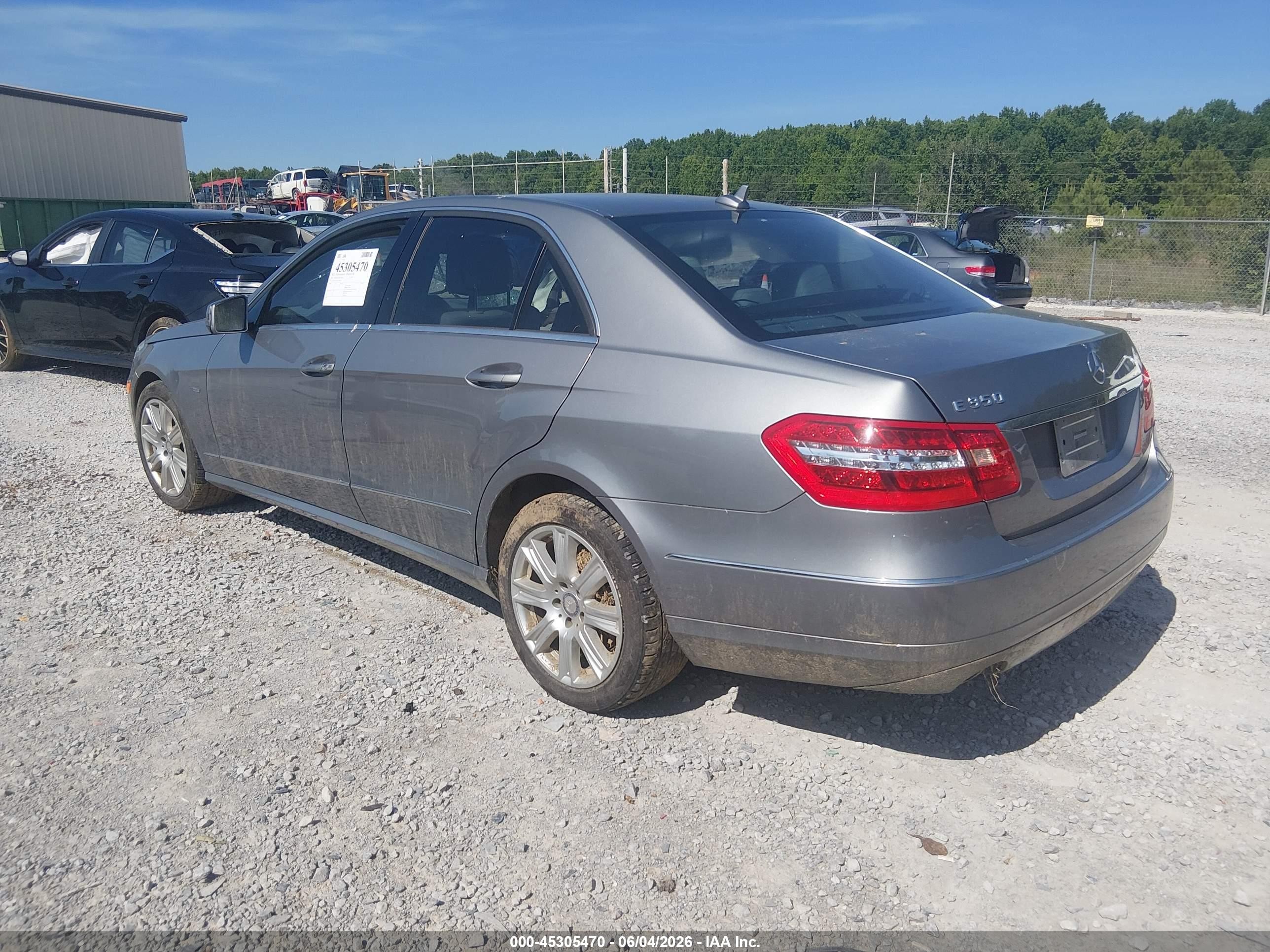 2012 Mercedes-benz E 350   Gray vin: WDDHF5KB7CA594930
