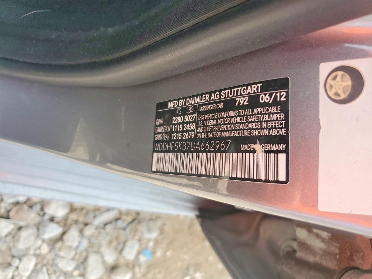 2013 Mercedes-benz E 350 Серый vin: WDDHF5KB7DA662967