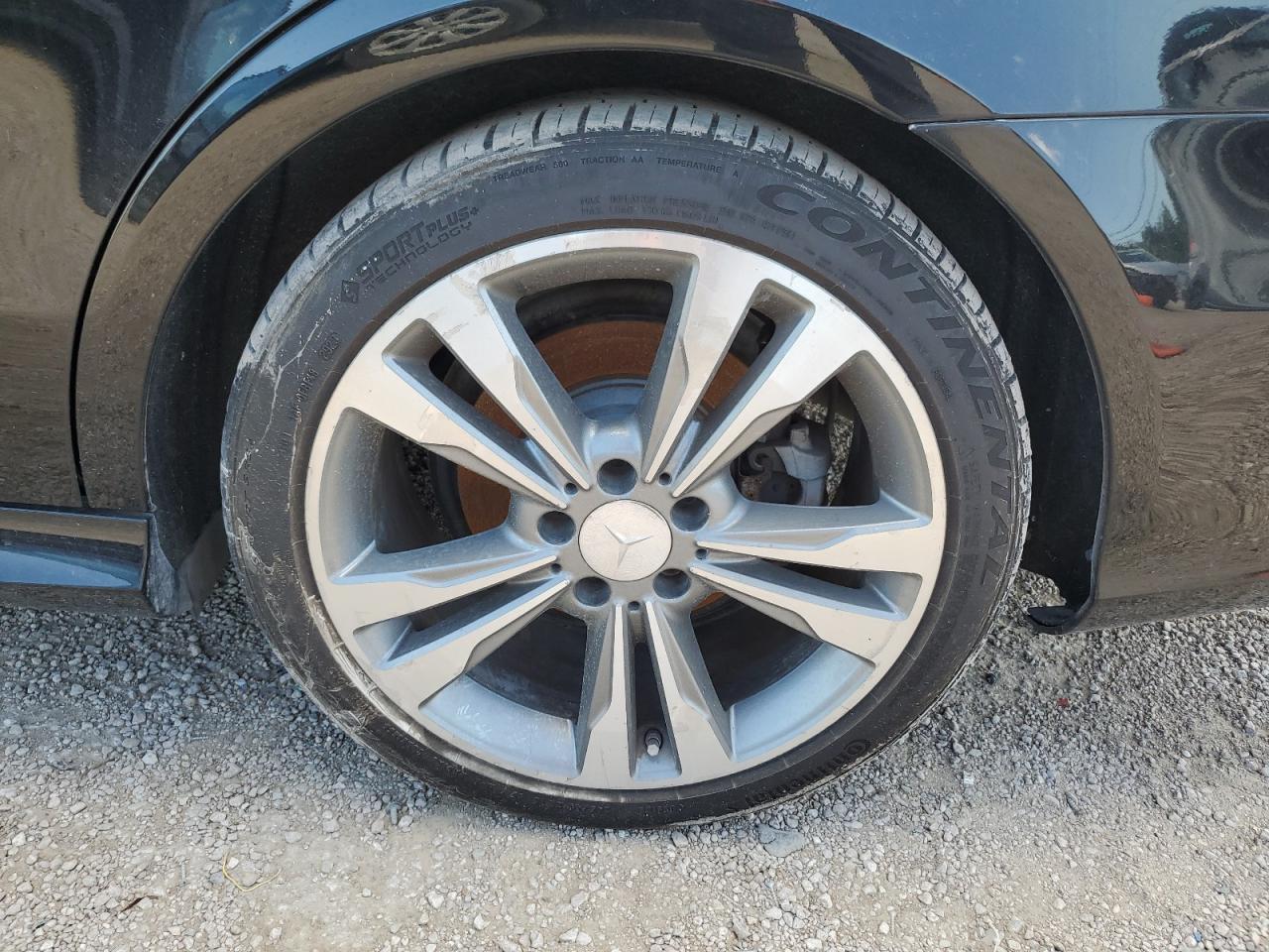 2014 Mercedes-benz E 350 Black vin: WDDHF5KB7EA868601 Damage: Left Rear Wheel, Curb Rash, 3 To 4 Inches