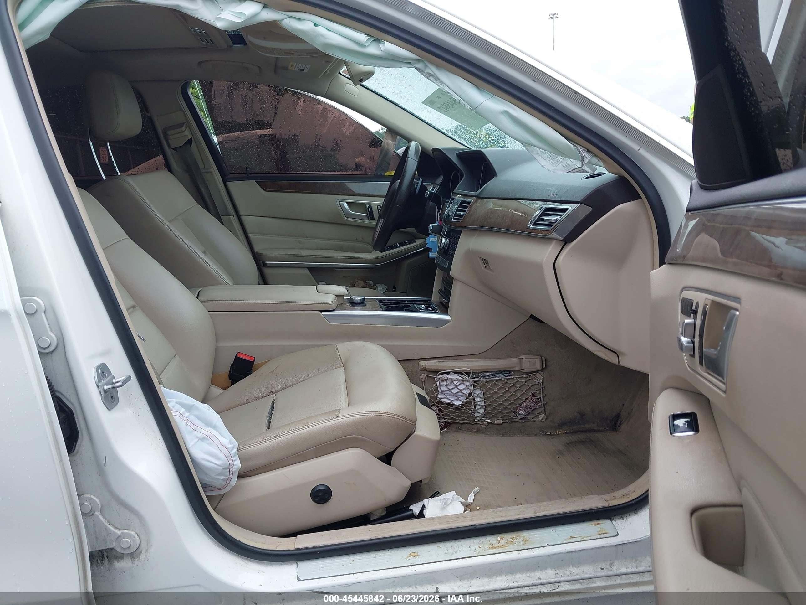 2014 Mercedes-benz E 350 White vin: WDDHF5KB7EA964177