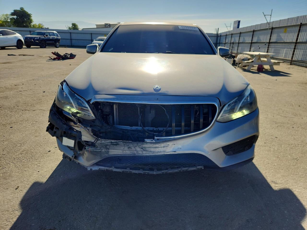 2014 Mercedes-benz E 350 Silver vin: WDDHF5KB7EB007929