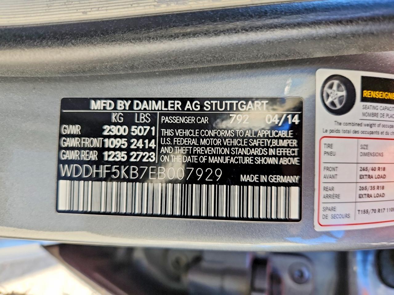 2014 Mercedes-benz E 350 Silver vin: WDDHF5KB7EB007929