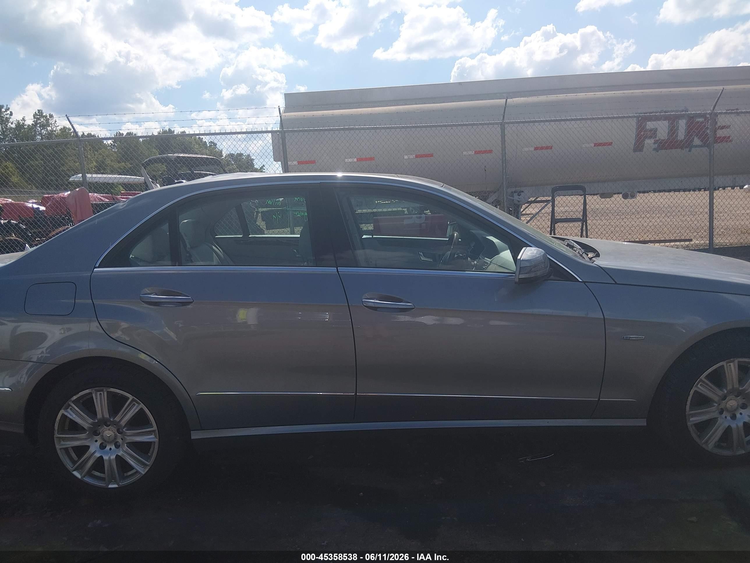 2012 Mercedes-benz E 350   Silver vin: WDDHF5KB8CA608916