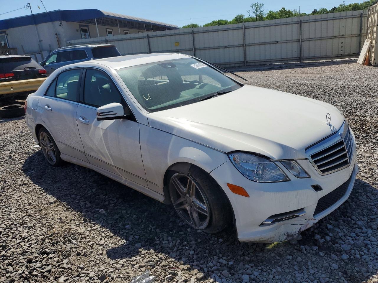 2013 Mercedes-benz E 350 White vin: WDDHF5KB8DA725834