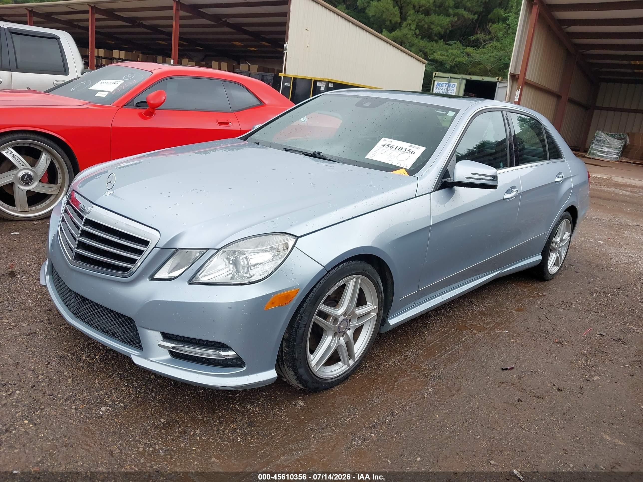 2013 Mercedes-benz E 350   Blue vin: WDDHF5KB8DA736297