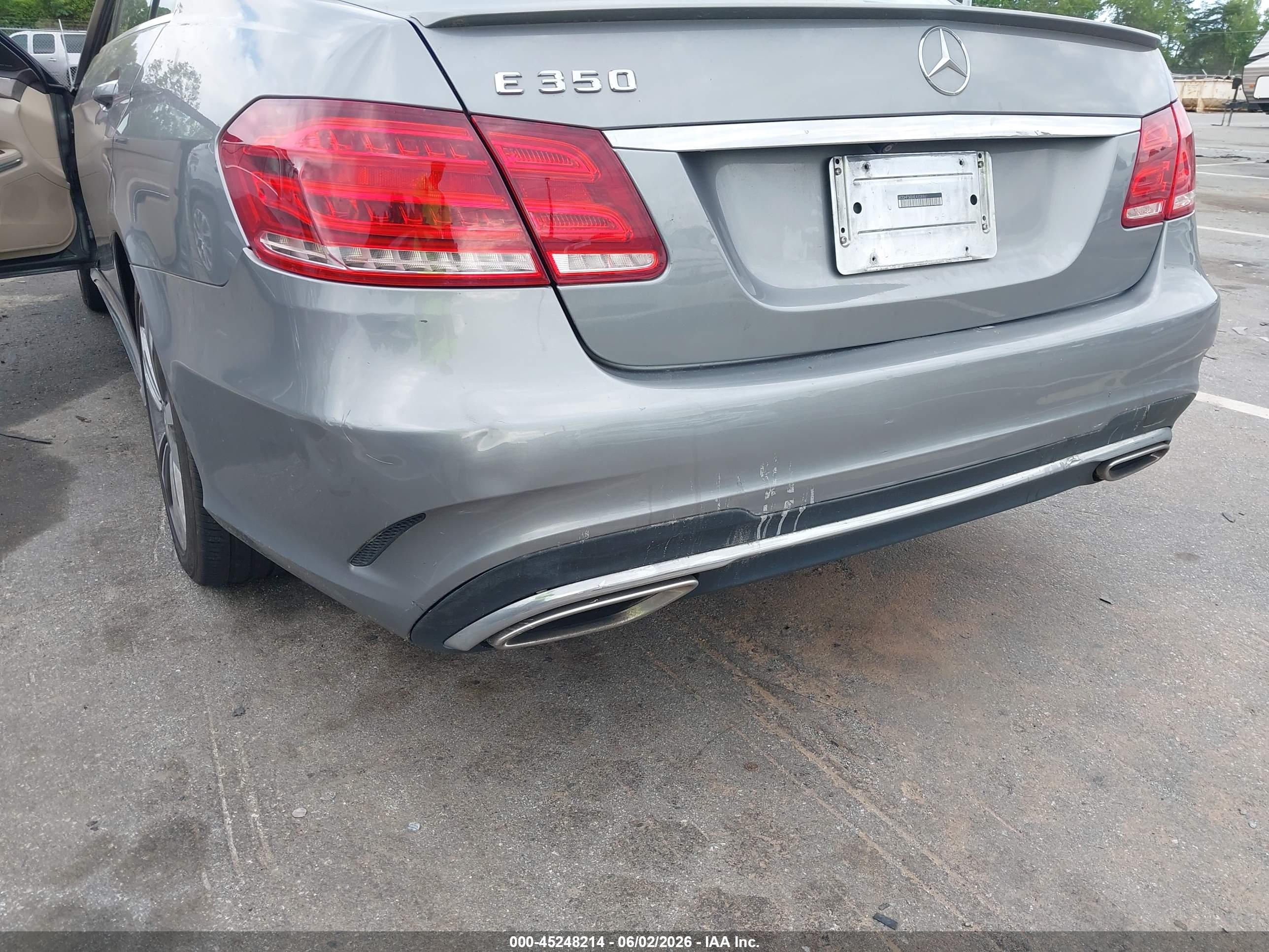 2014 Mercedes-benz E 350 Серый vin: WDDHF5KB8EA808861