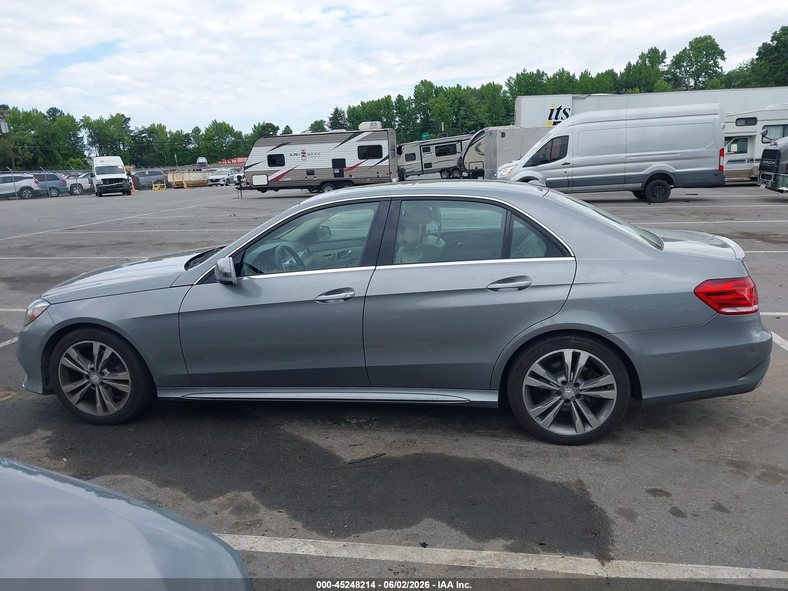 2014 Mercedes-benz E 350 Серый vin: WDDHF5KB8EA808861