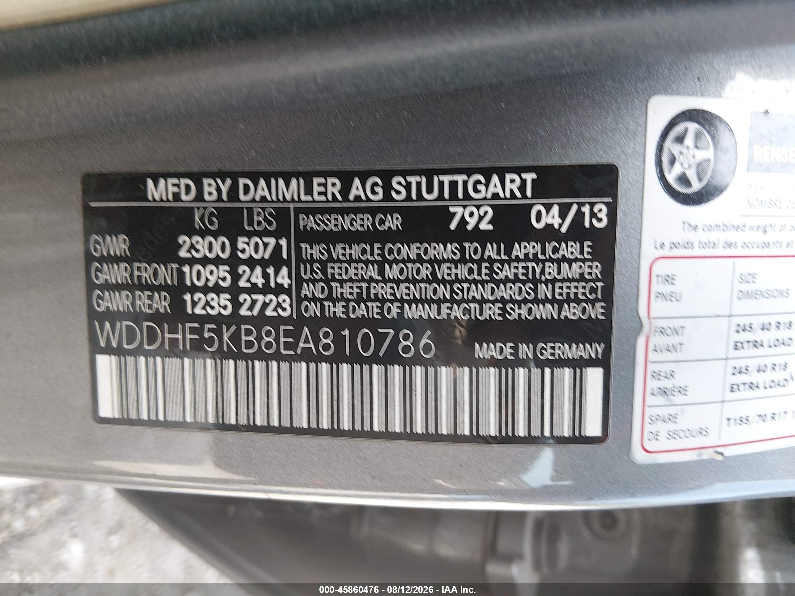 2014 Mercedes-benz E 350   Gray vin: WDDHF5KB8EA810786