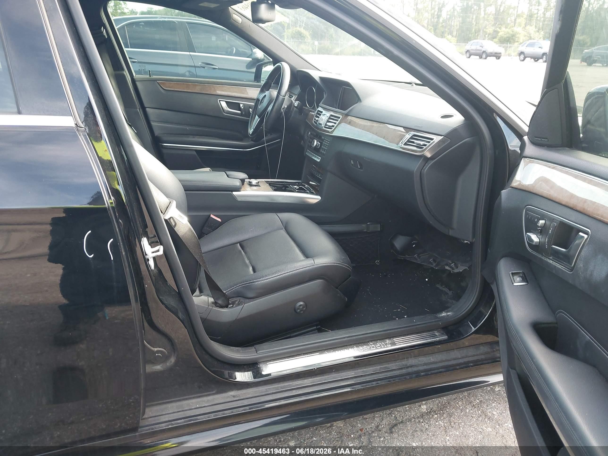 2014 Mercedes-benz E 350   Черный vin: WDDHF5KB8EA842783