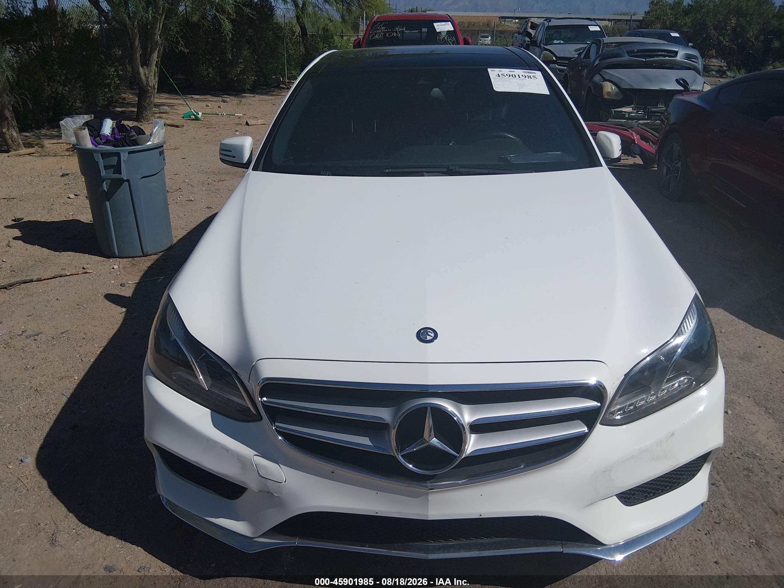 2014 Mercedes-benz E 350   White vin: WDDHF5KB8EA972319