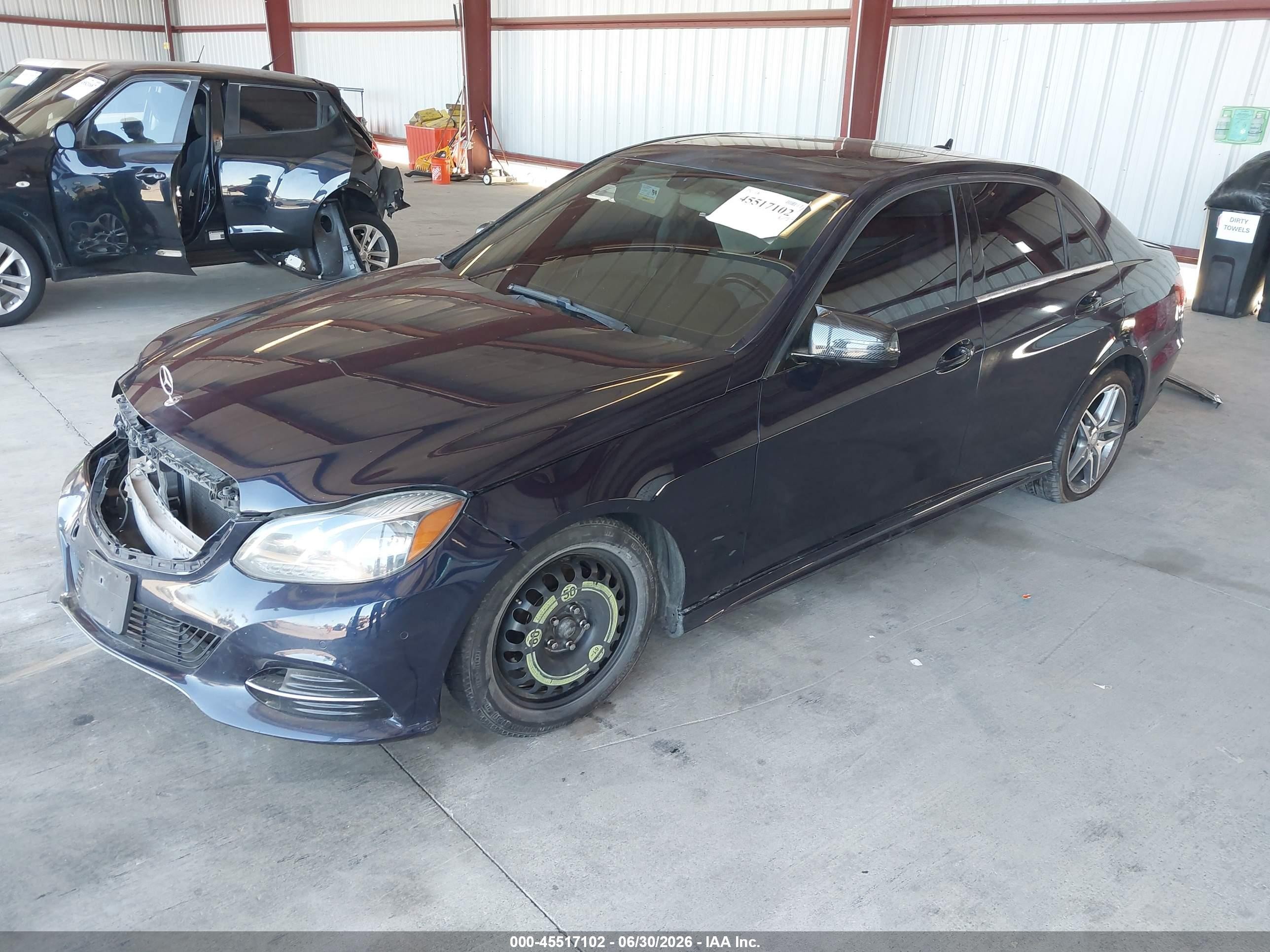 2014 Mercedes-benz E 350   Blue vin: WDDHF5KB8EB000214