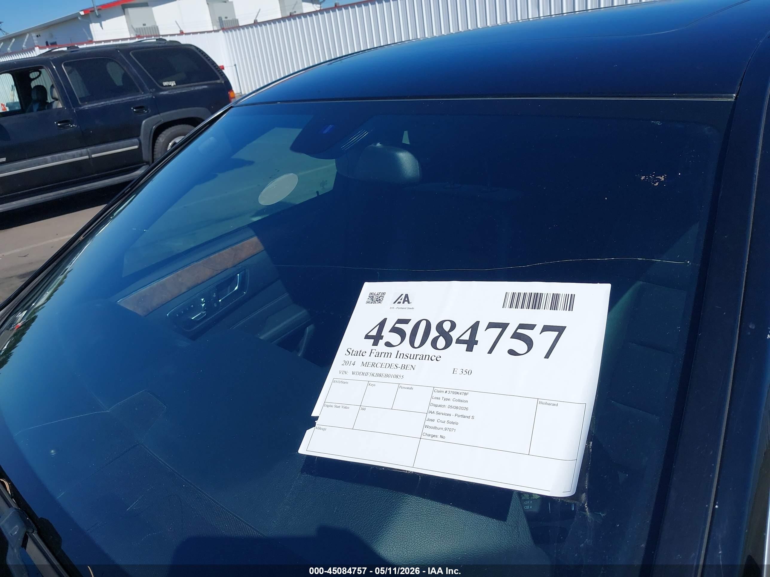 2014 Mercedes-benz E 350   Black vin: WDDHF5KB8EB010855