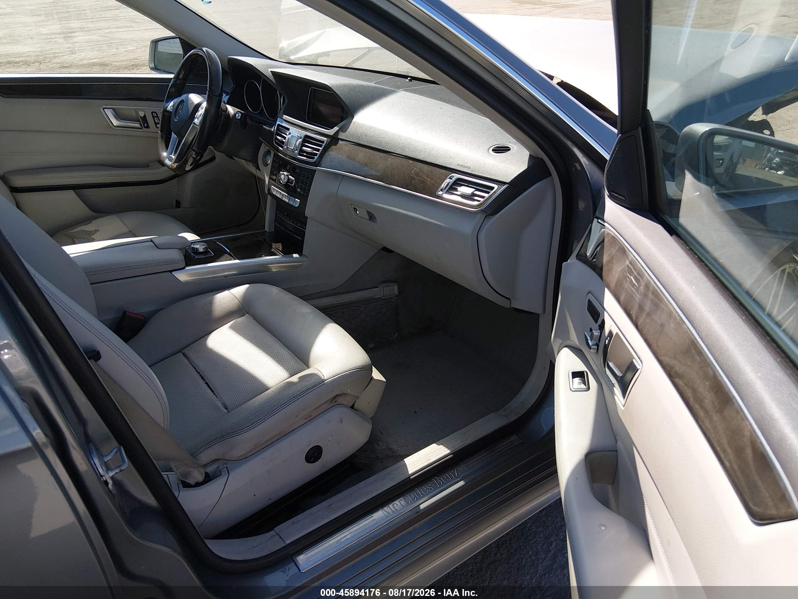 2014 Mercedes-benz E 350   Silver vin: WDDHF5KB8EB014386