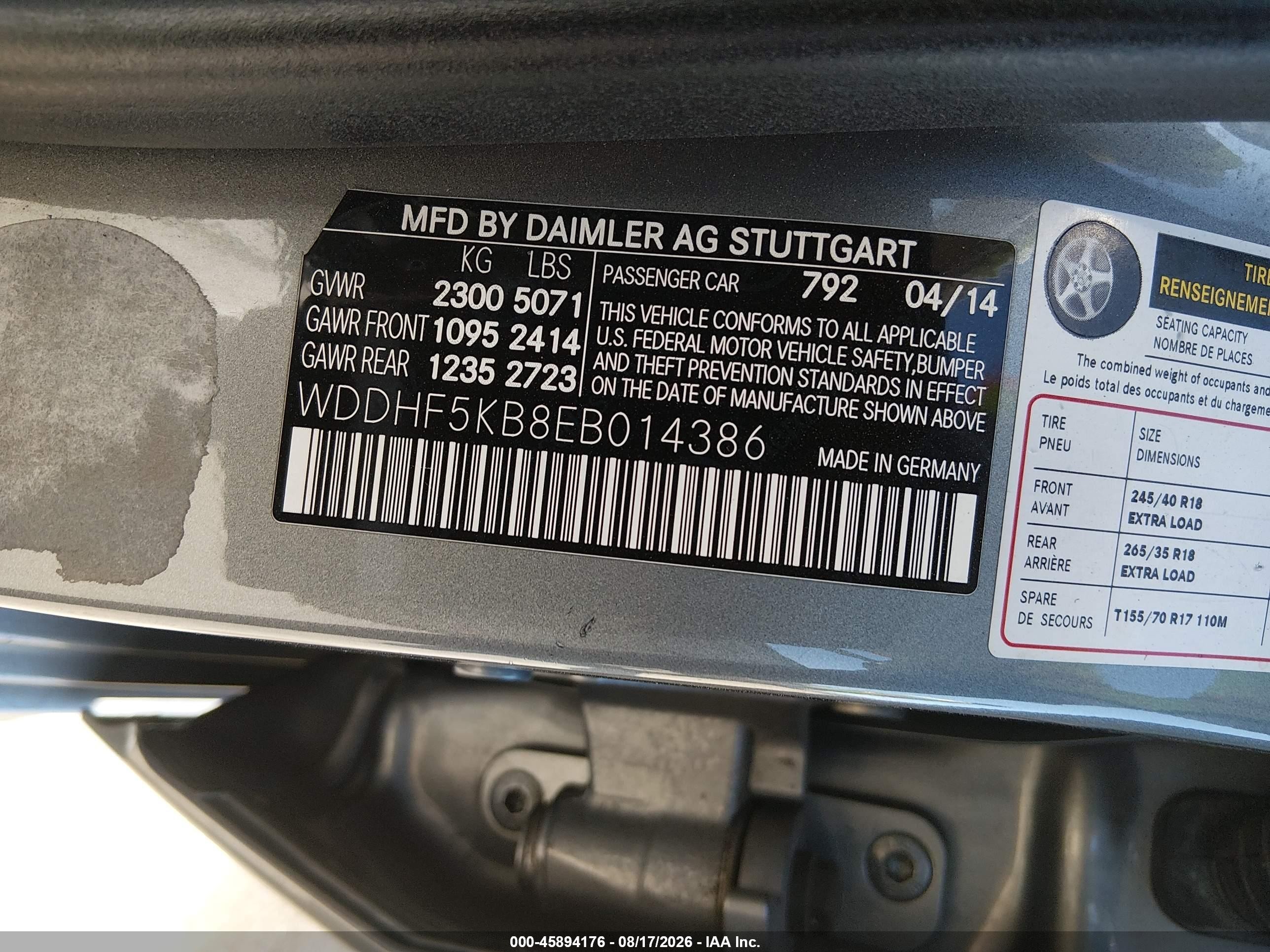 2014 Mercedes-benz E 350   Silver vin: WDDHF5KB8EB014386