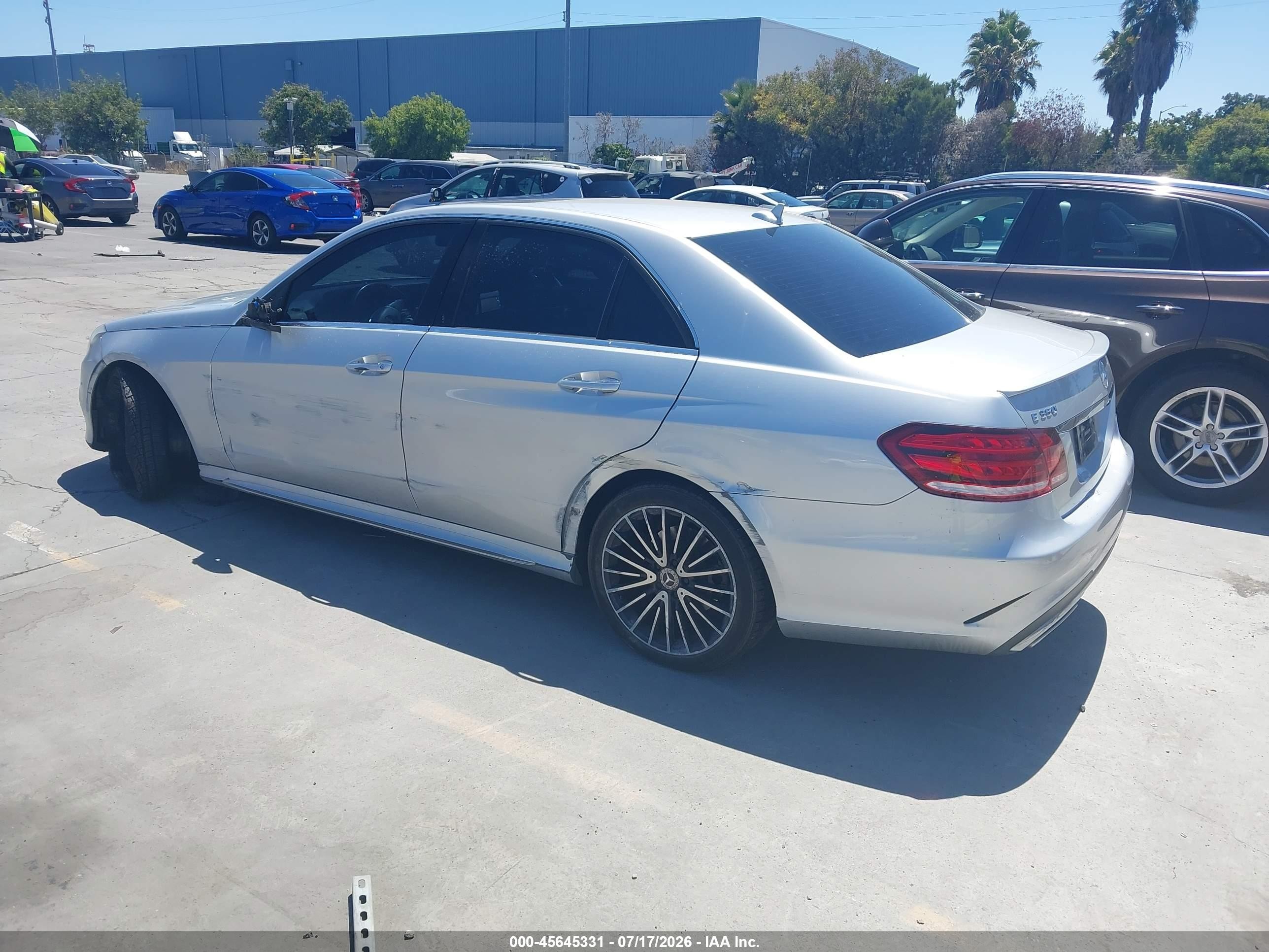 2014 Mercedes-benz E 350   Silver vin: WDDHF5KB8EB025758