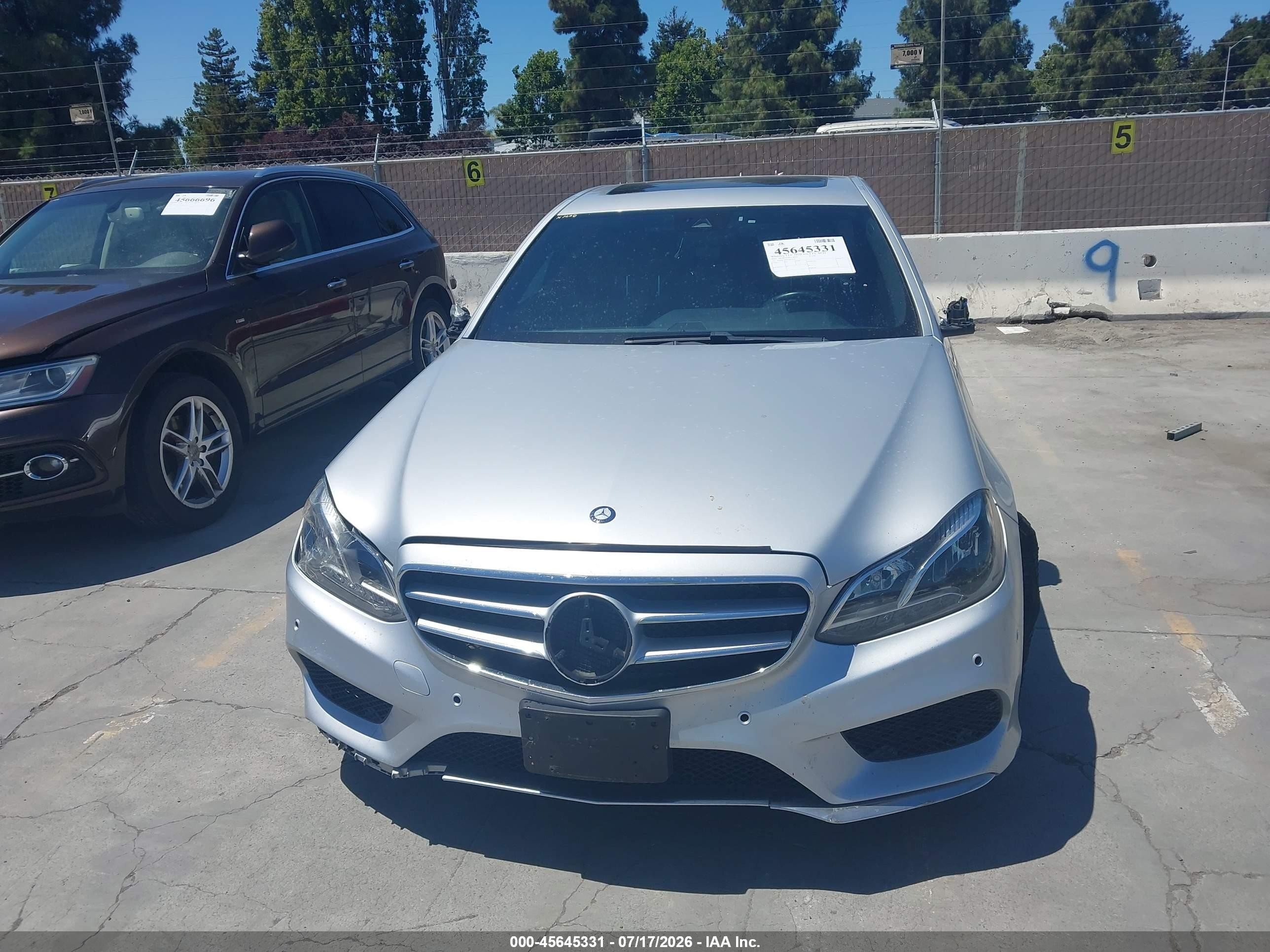 2014 Mercedes-benz E 350   Silver vin: WDDHF5KB8EB025758