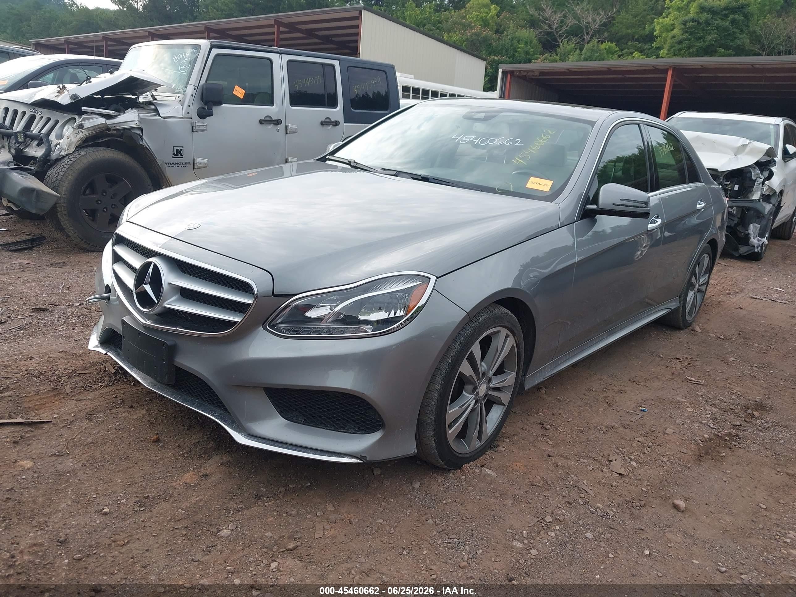 2014 Mercedes-benz E 350   Silver vin: WDDHF5KB8EB055679
